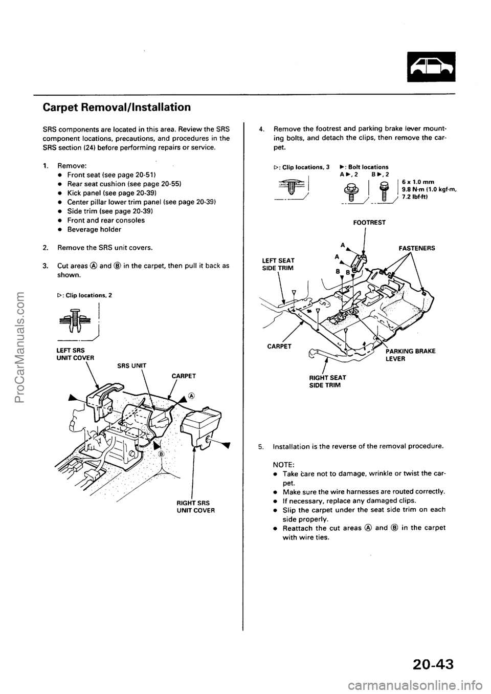 ACURA INTEGRA 1990 Service Repair Manual ProCarManuals.com ACURA INTEGRA 1990 Service Repair Manual ProCarManuals.com