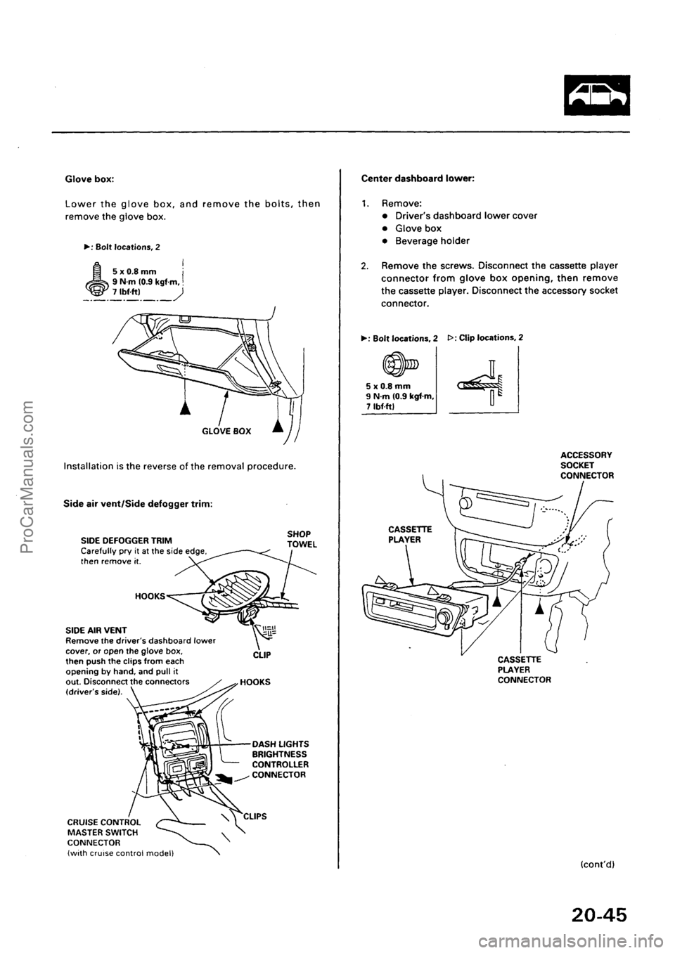ACURA INTEGRA 1990 Service Repair Manual ProCarManuals.com ACURA INTEGRA 1990 Service Repair Manual ProCarManuals.com