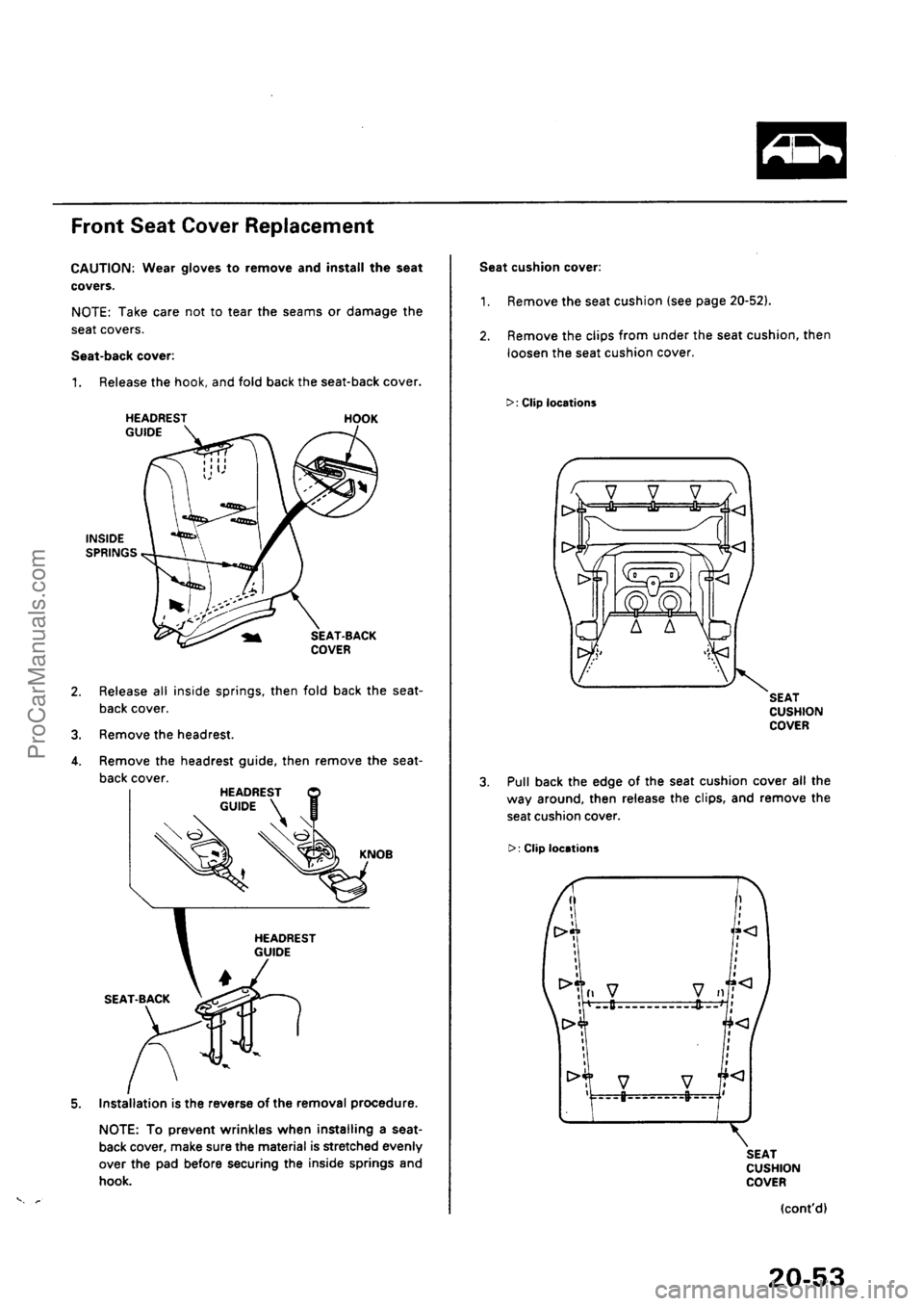 ACURA INTEGRA 1990 Service Repair Manual ProCarManuals.com ACURA INTEGRA 1990 Service Repair Manual ProCarManuals.com