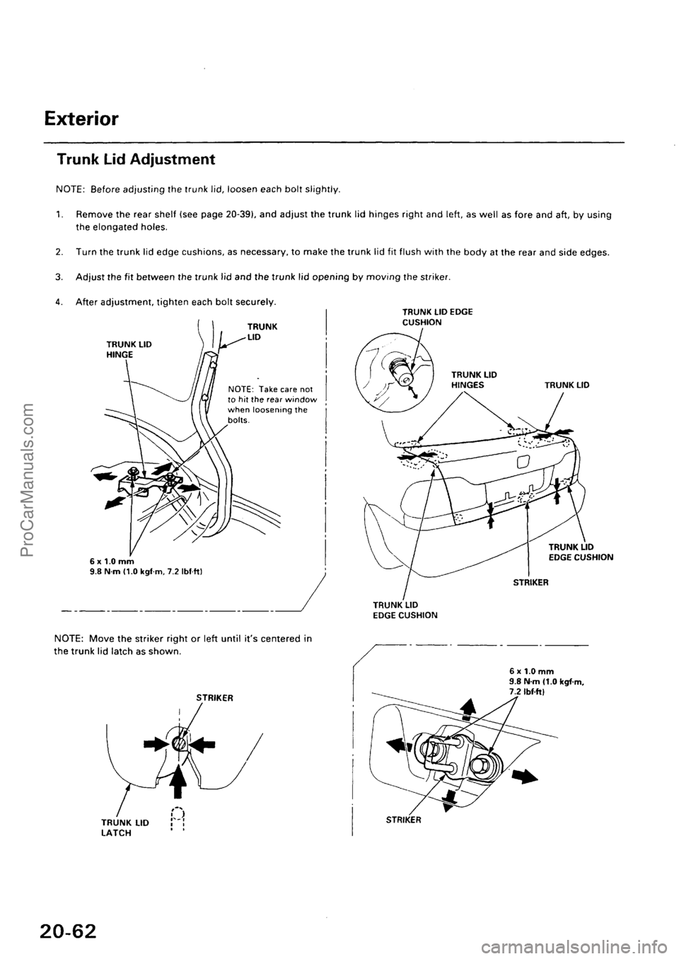 ACURA INTEGRA 1990  Service Repair Manual ProCarManuals.com 