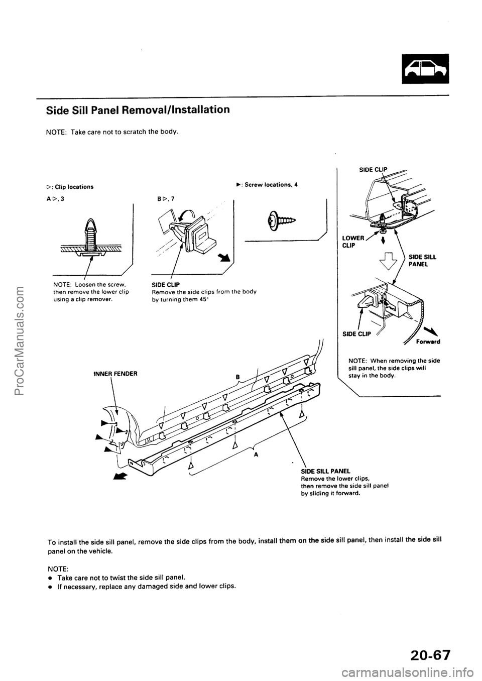 ACURA INTEGRA 1990  Service Repair Manual ProCarManuals.com 