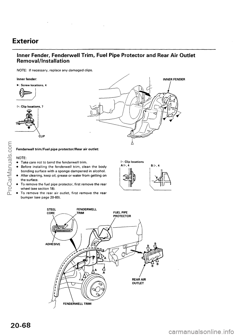 ACURA INTEGRA 1990  Service Repair Manual ProCarManuals.com 