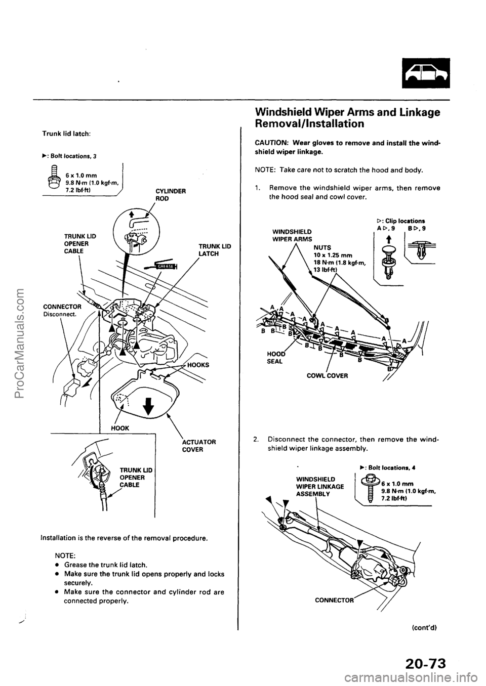 ACURA INTEGRA 1990 Service Repair Manual ProCarManuals.com ACURA INTEGRA 1990 Service Repair Manual ProCarManuals.com