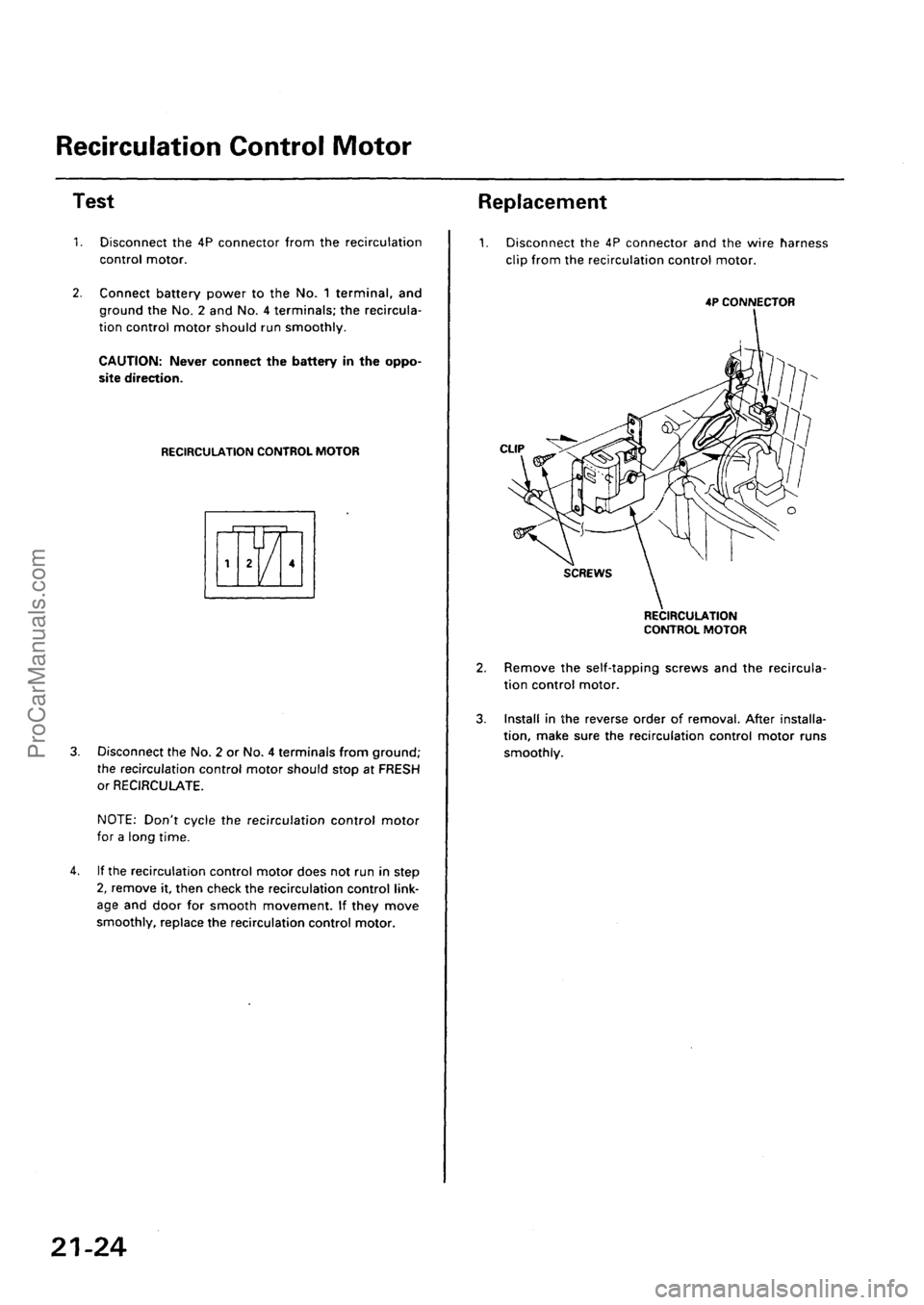 ACURA INTEGRA 1990  Service Repair Manual ProCarManuals.com 