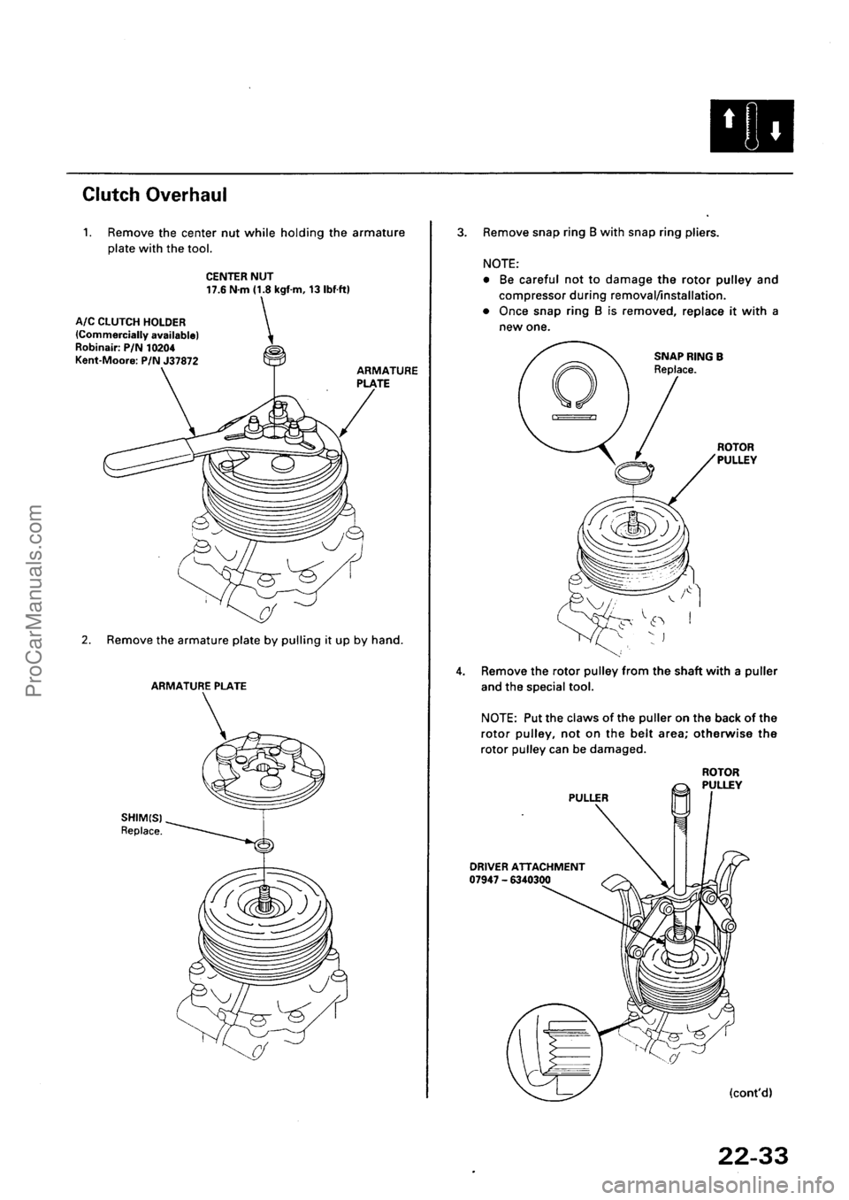 ACURA INTEGRA 1990  Service Repair Manual ProCarManuals.com 