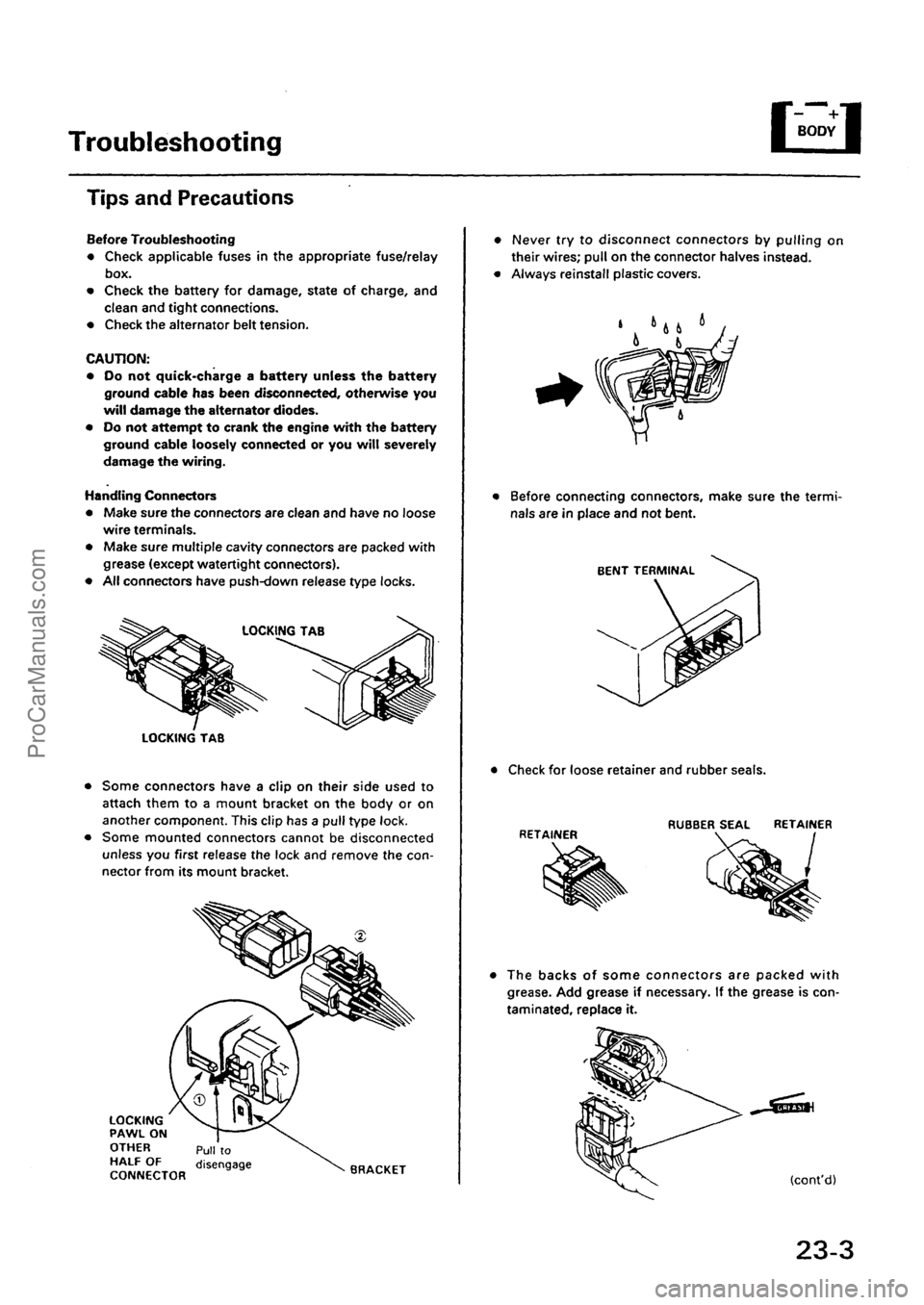 ACURA INTEGRA 1990  Service Repair Manual ProCarManuals.com 