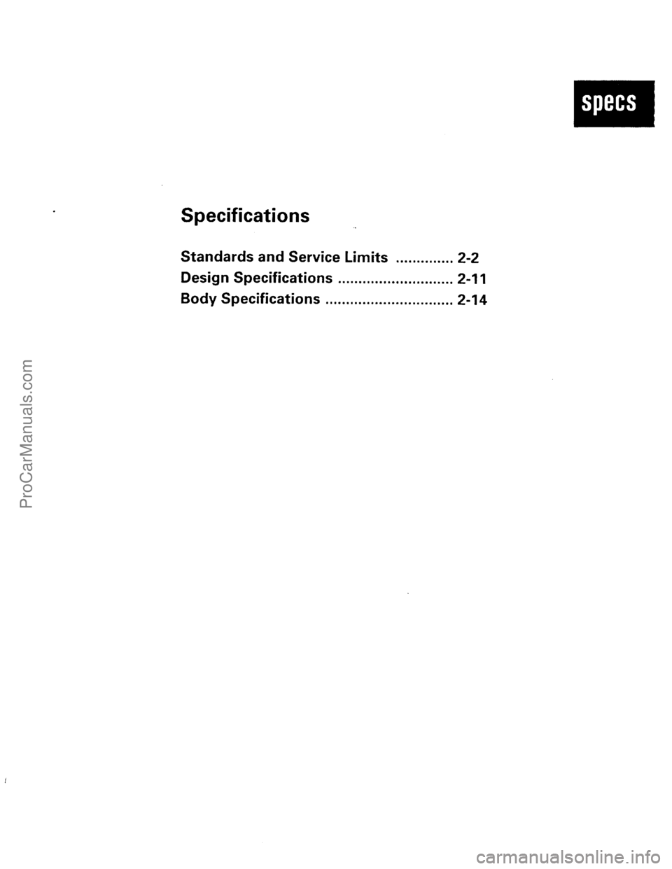 ACURA INTEGRA 1990 Service Repair Manual ProCarManuals.com ACURA INTEGRA 1990 Service Repair Manual ProCarManuals.com