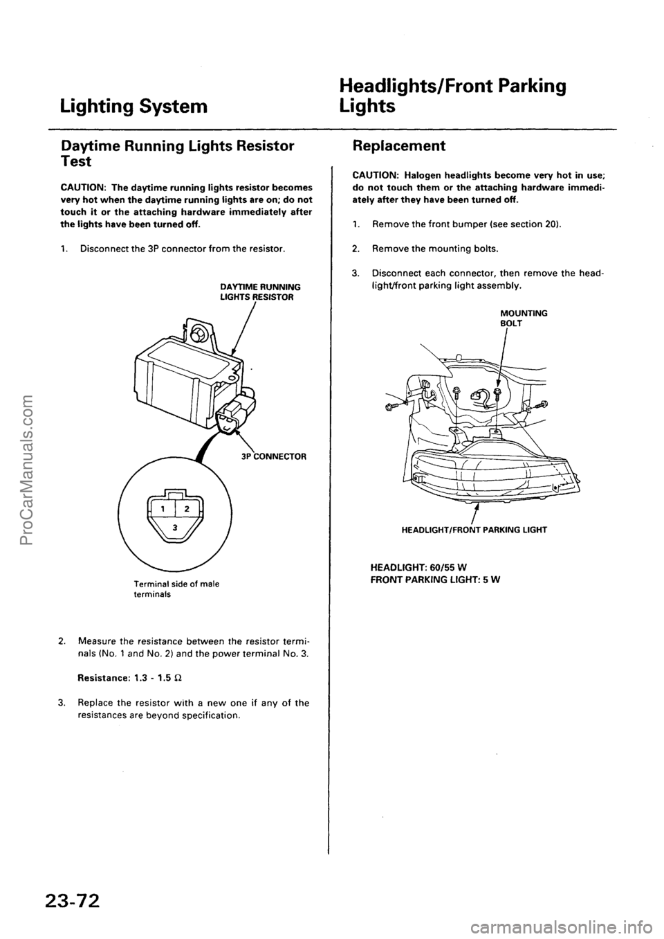 ACURA INTEGRA 1990  Service Repair Manual ProCarManuals.com 
