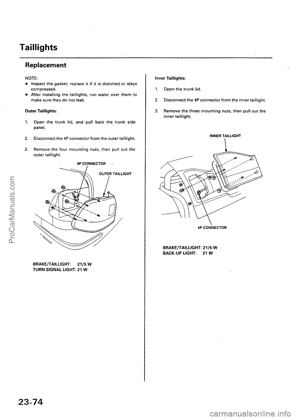 ACURA INTEGRA 1990  Service Repair Manual ProCarManuals.com 