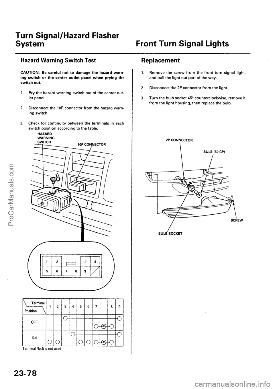ACURA INTEGRA 1990  Service Repair Manual ProCarManuals.com 