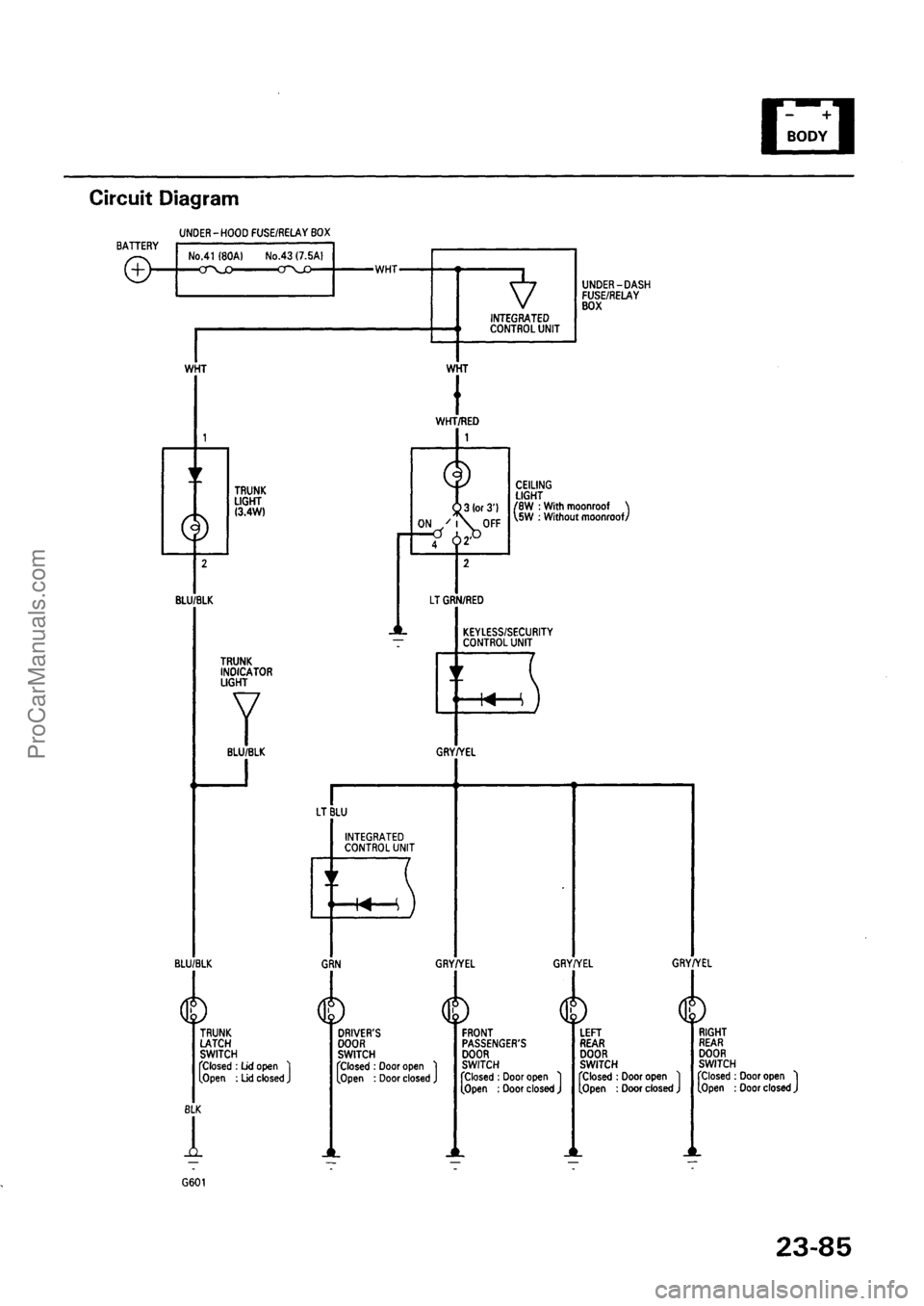 ACURA INTEGRA 1990  Service Repair Manual ProCarManuals.com 