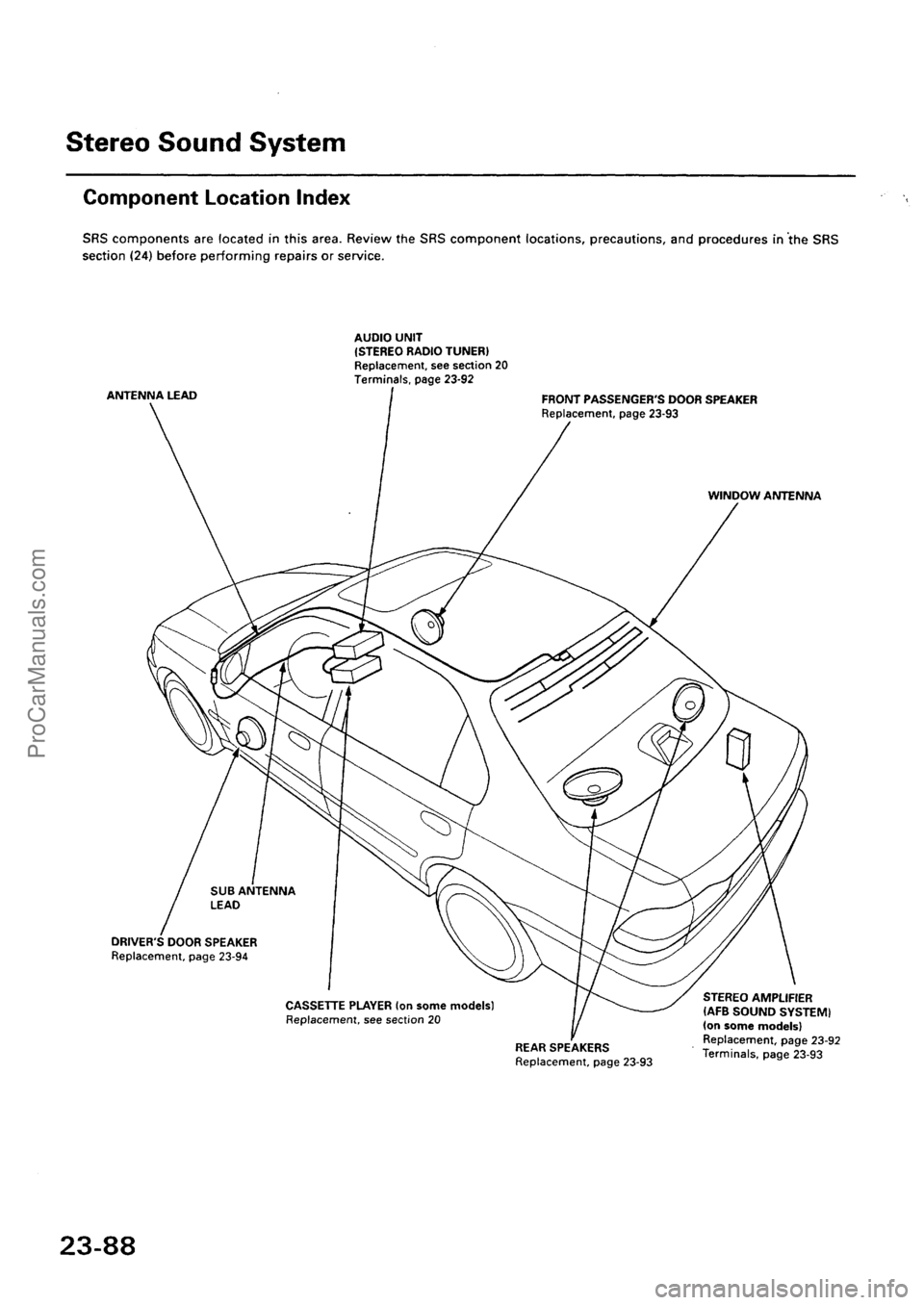 ACURA INTEGRA 1990  Service Repair Manual ProCarManuals.com 