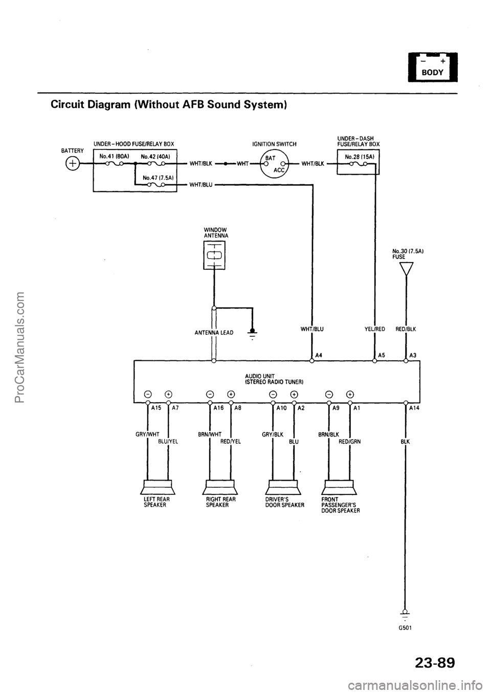 ACURA INTEGRA 1990  Service Repair Manual ProCarManuals.com 