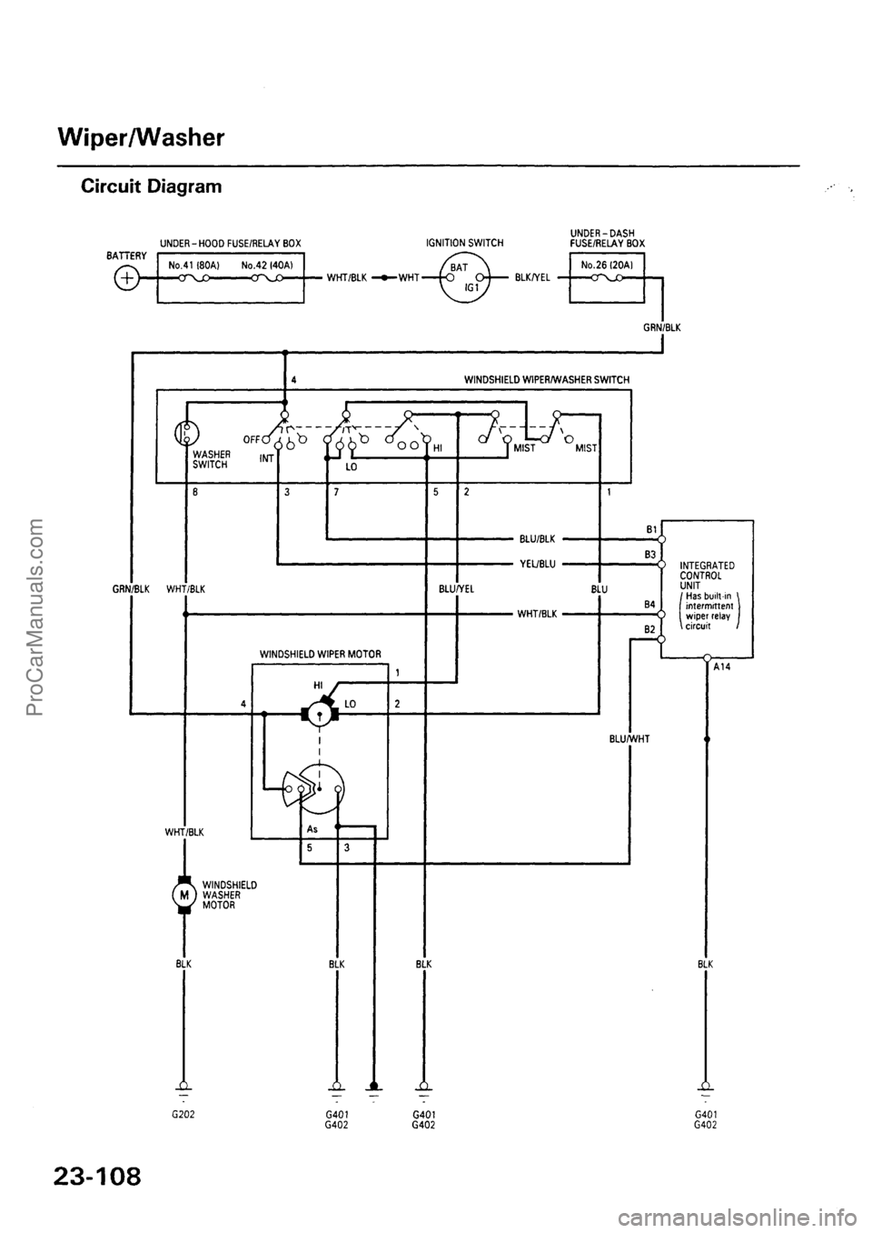 ACURA INTEGRA 1990  Service Repair Manual ProCarManuals.com 