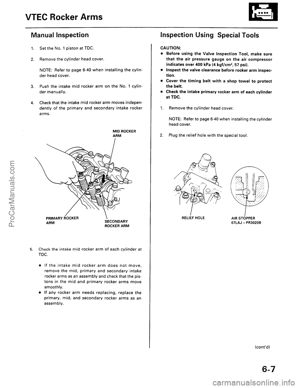 ACURA INTEGRA 1990 Service Owners Manual ProCarManuals.com ACURA INTEGRA 1990 Service Owners Manual ProCarManuals.com