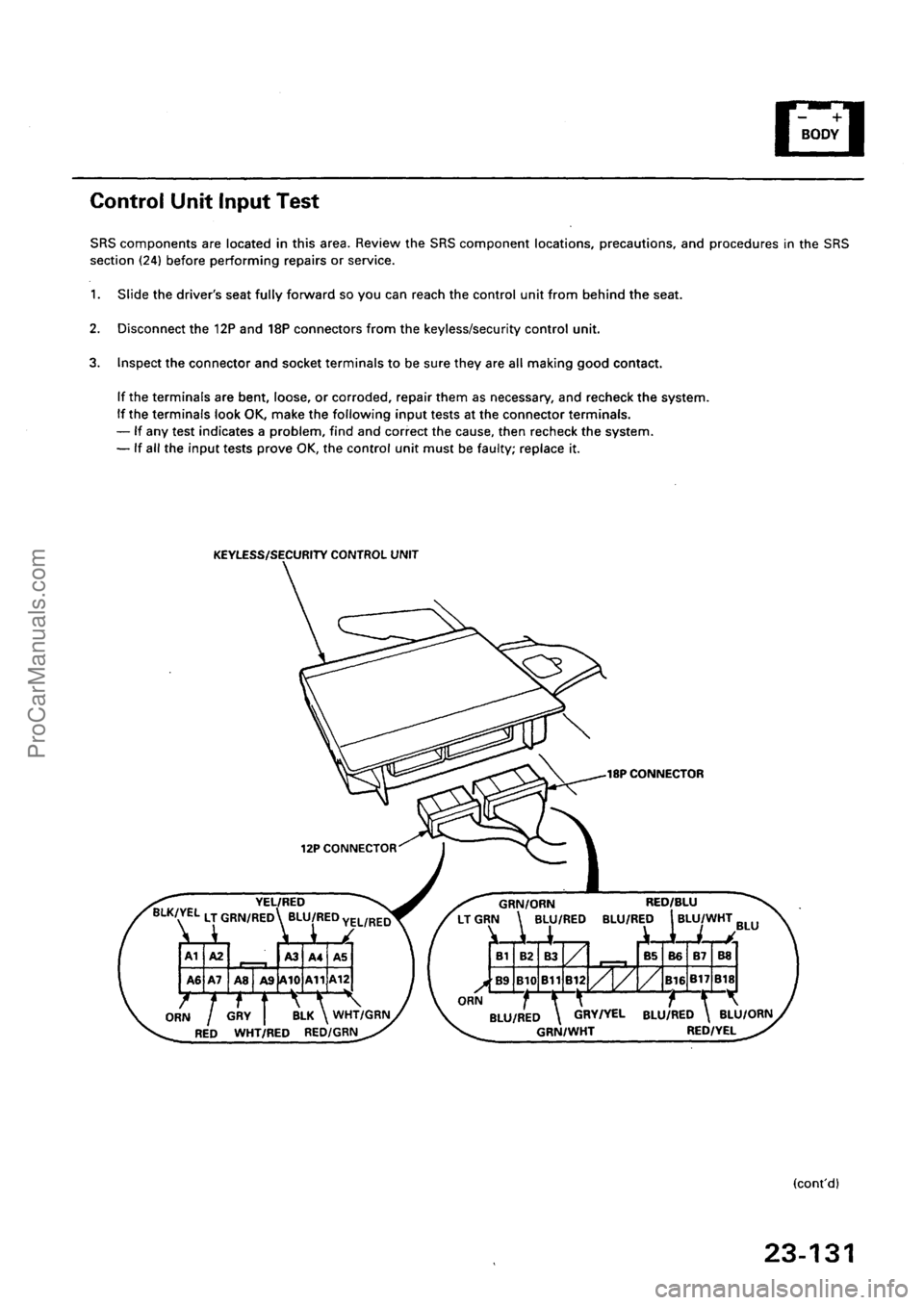 ACURA INTEGRA 1990 Service Repair Manual ProCarManuals.com ACURA INTEGRA 1990 Service Repair Manual ProCarManuals.com