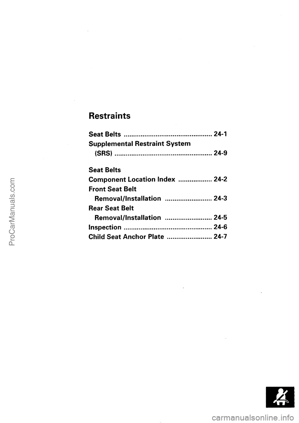 ACURA INTEGRA 1990 Service Repair Manual ProCarManuals.com ACURA INTEGRA 1990 Service Repair Manual ProCarManuals.com