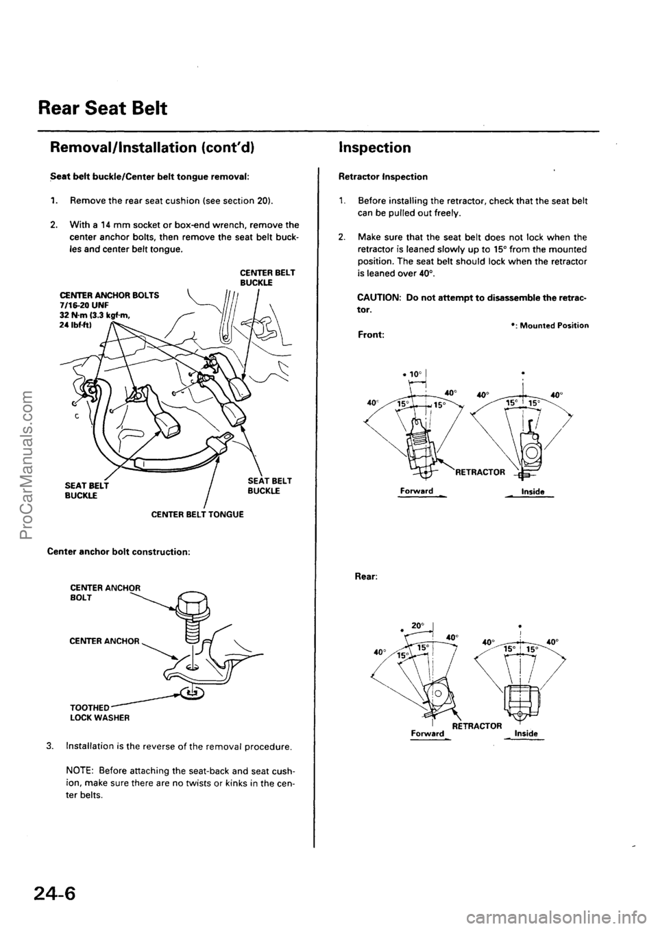 ACURA INTEGRA 1990 Service Repair Manual ProCarManuals.com ACURA INTEGRA 1990 Service Repair Manual ProCarManuals.com