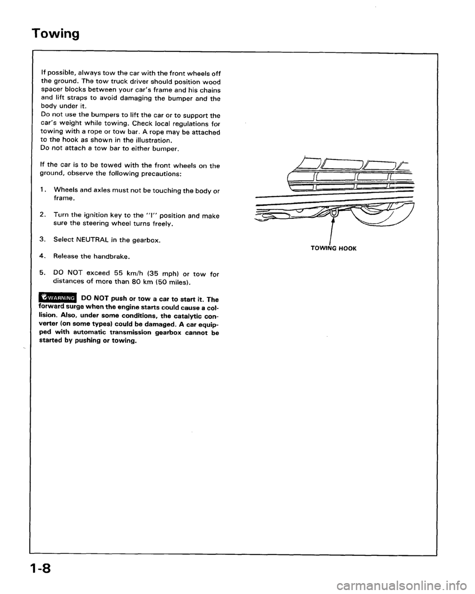 ACURA LEGEND 1988  Service User Guide 