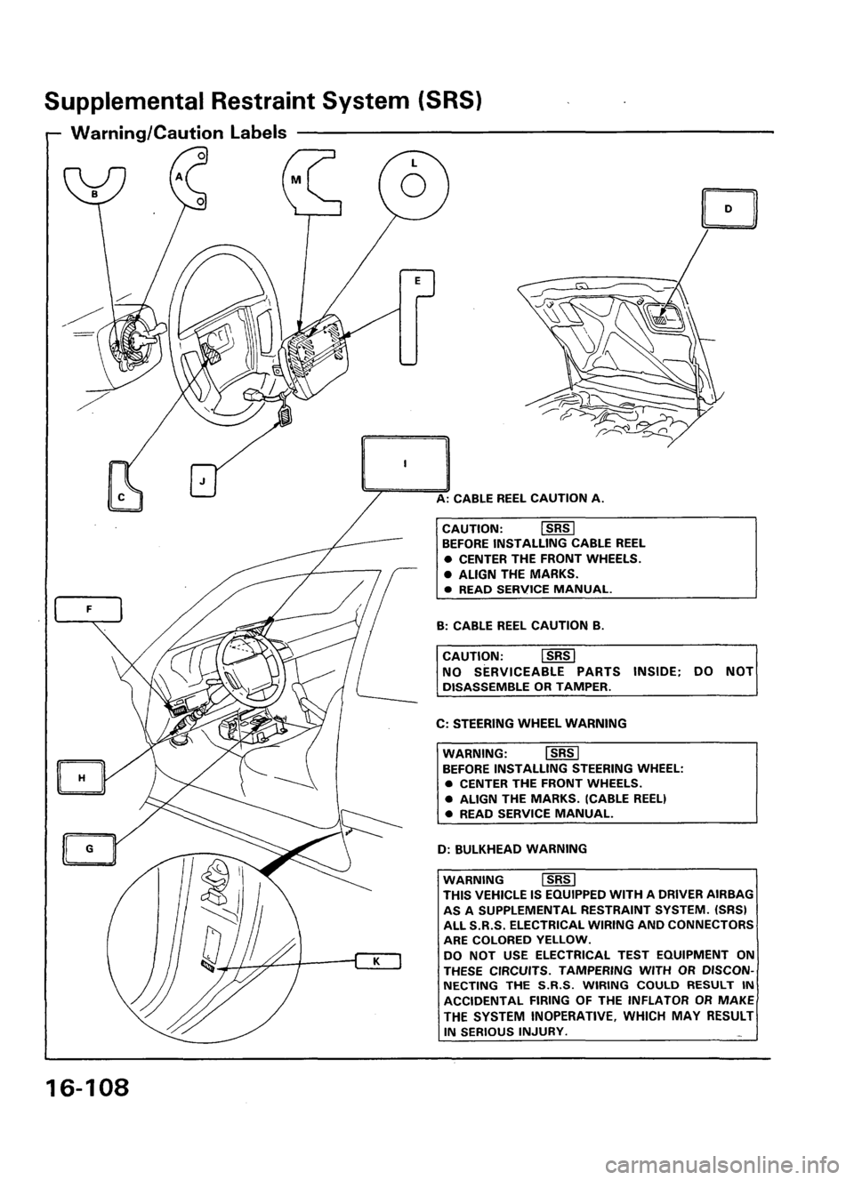 ACURA LEGEND 1998  Service Repair Manual 