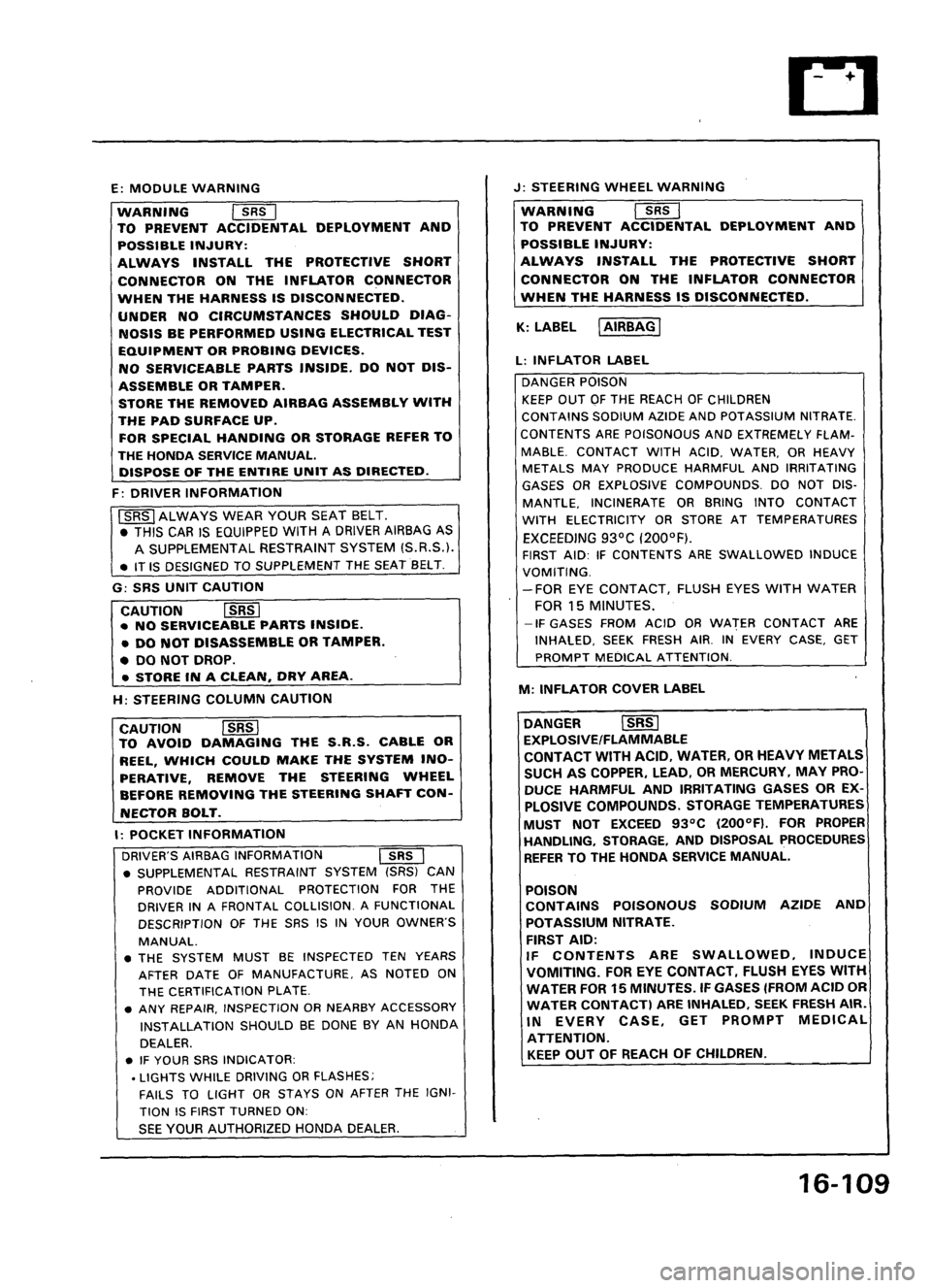 ACURA LEGEND 1998  Service Repair Manual 