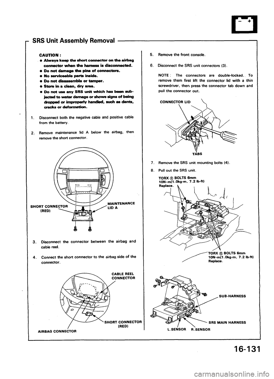 ACURA LEGEND 1988  Service Repair Manual 