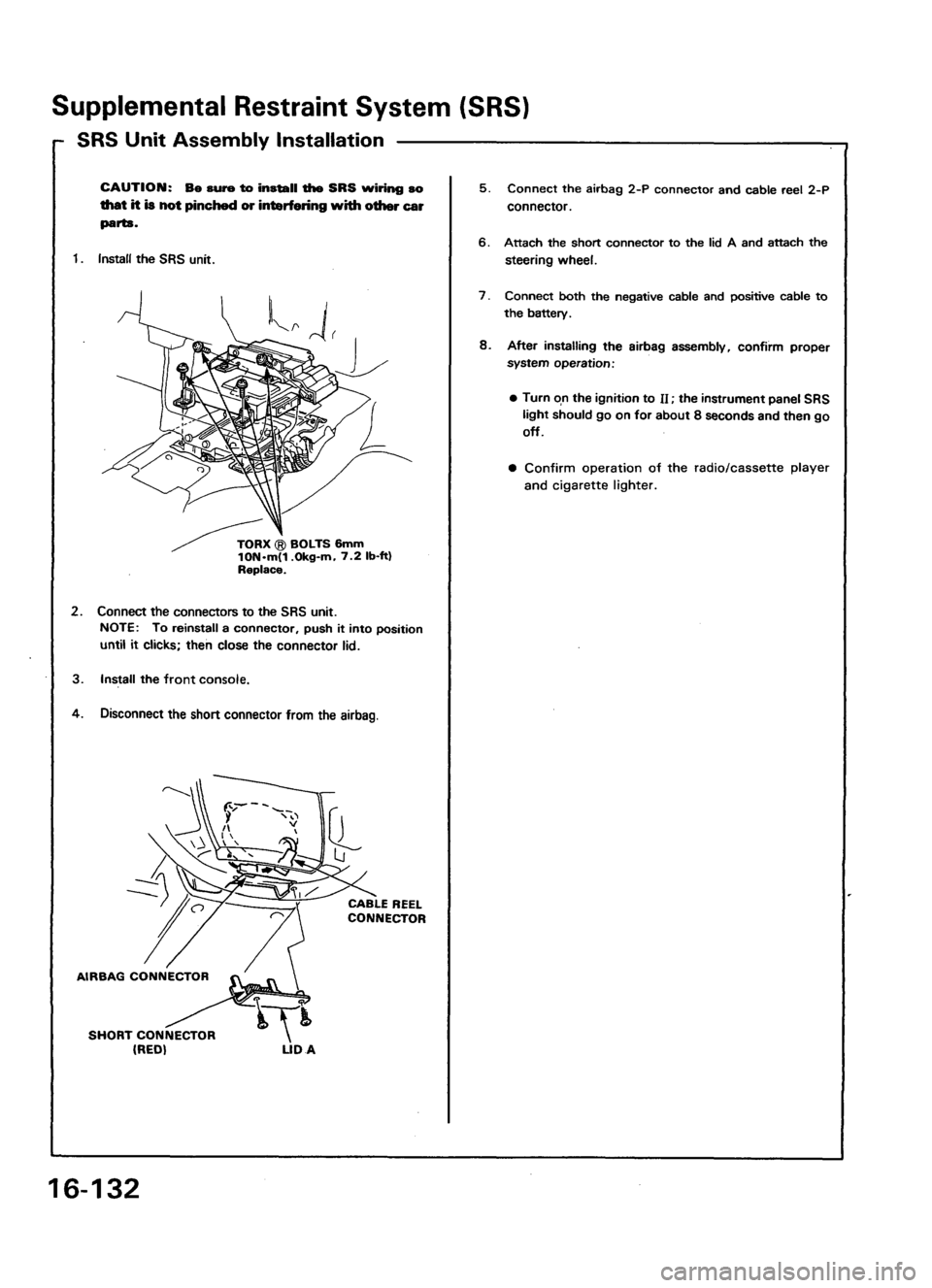 ACURA LEGEND 1988  Service Repair Manual 