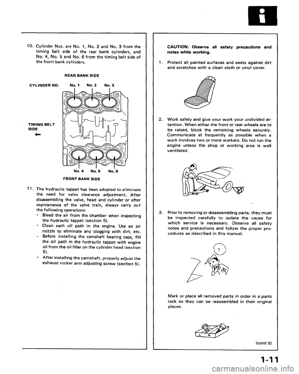 ACURA LEGEND 1988  Service User Guide 