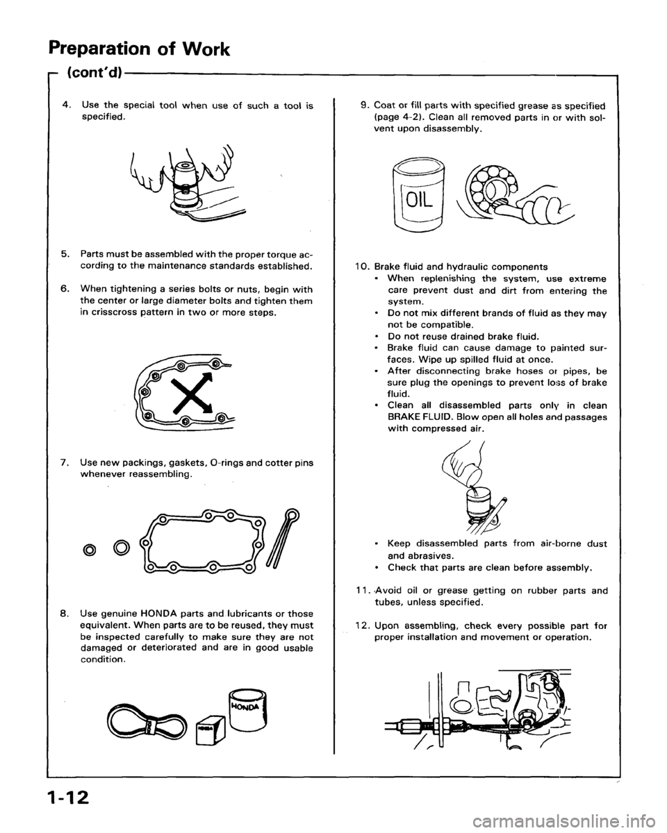 ACURA LEGEND 1988  Service User Guide 