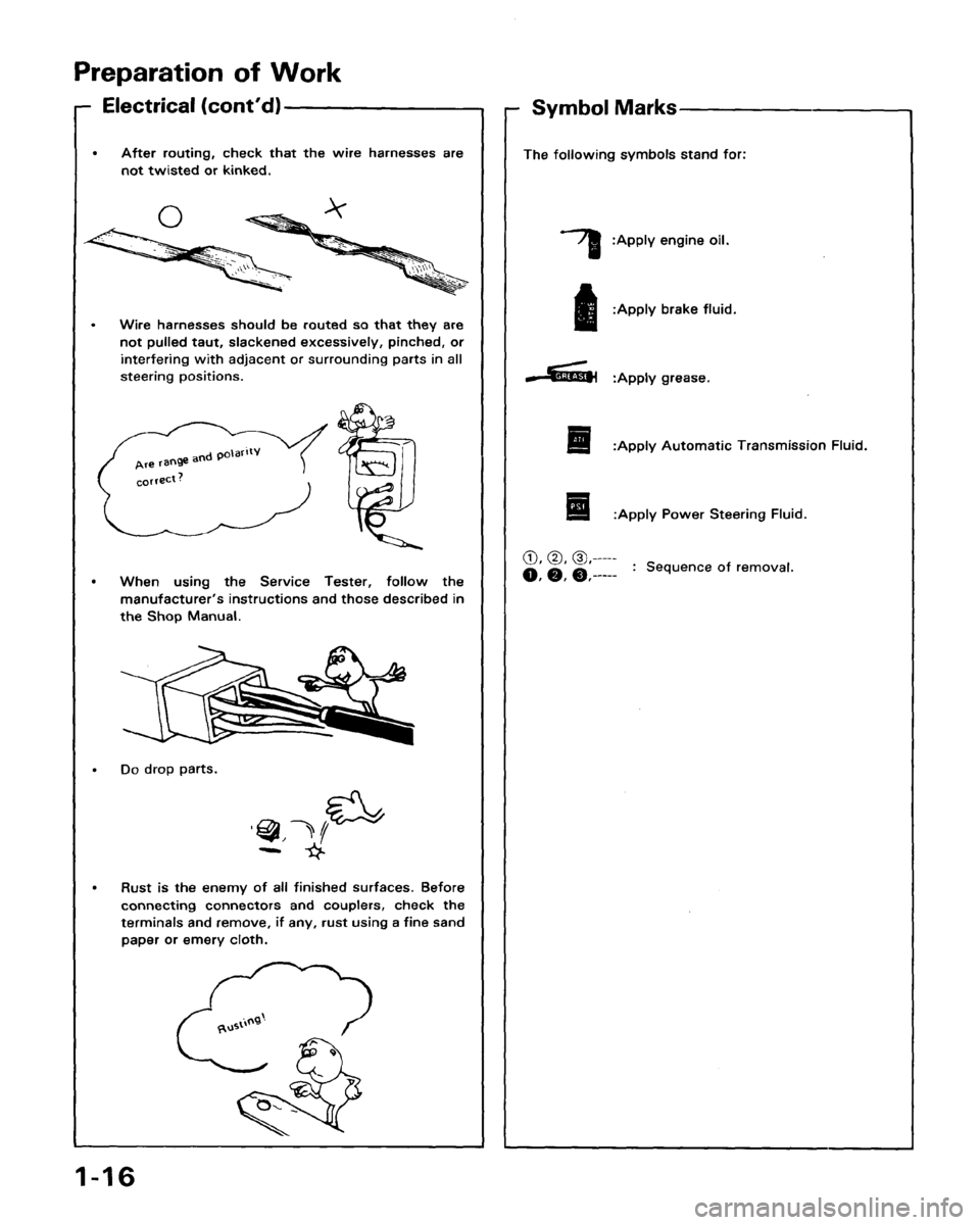 ACURA LEGEND 1988  Service User Guide 