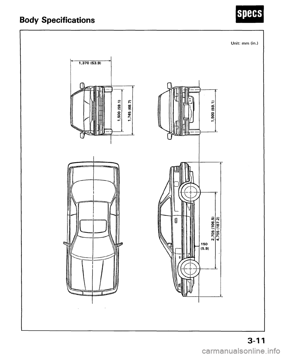 ACURA LEGEND 1988  Service Owners Guide 