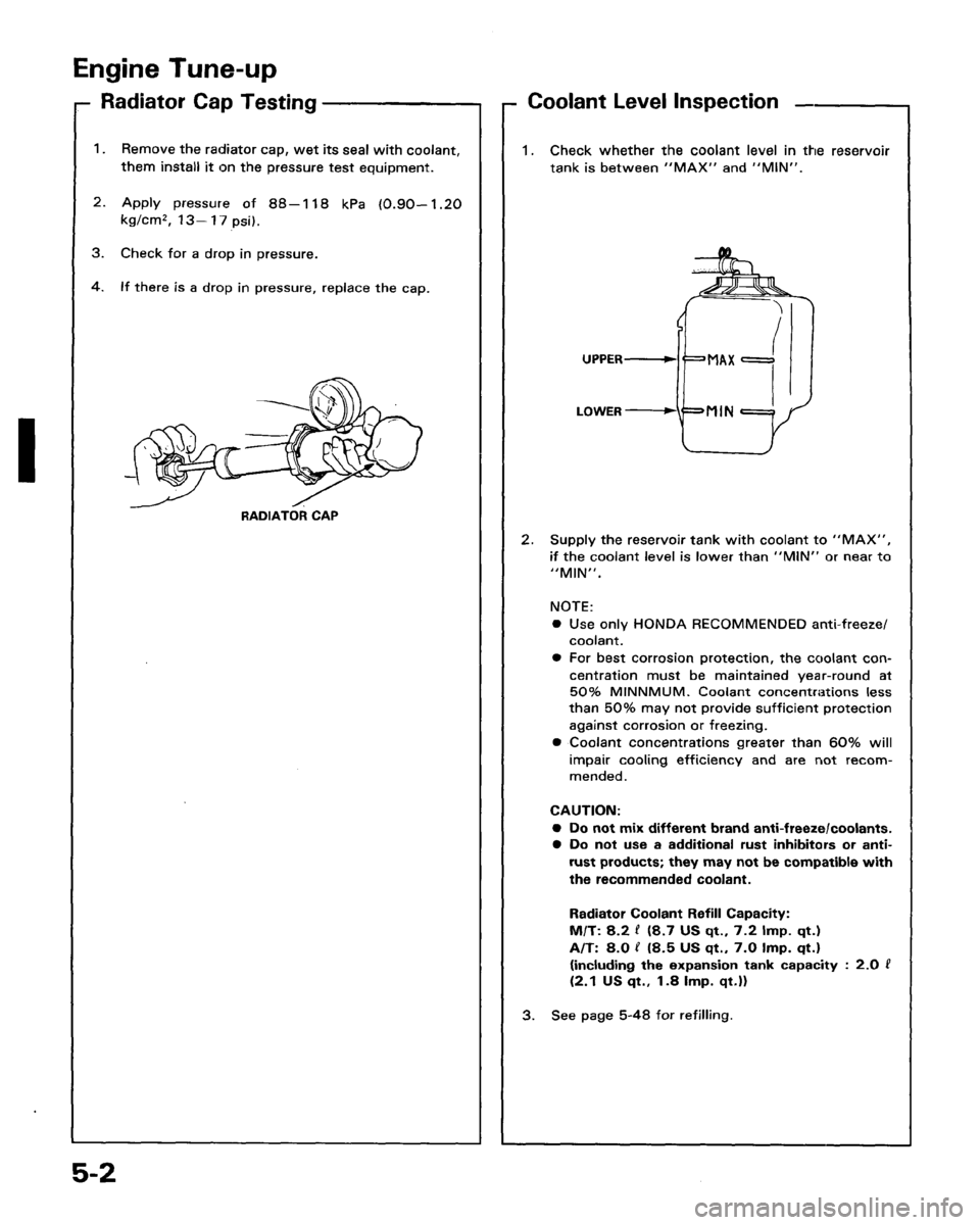 ACURA LEGEND 1988  Service Service Manual 