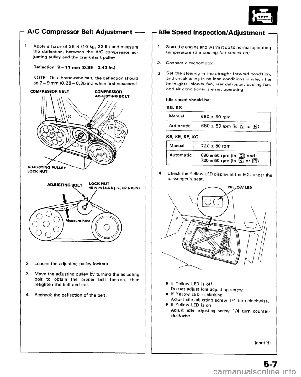 ACURA LEGEND 1988  Service Service Manual 