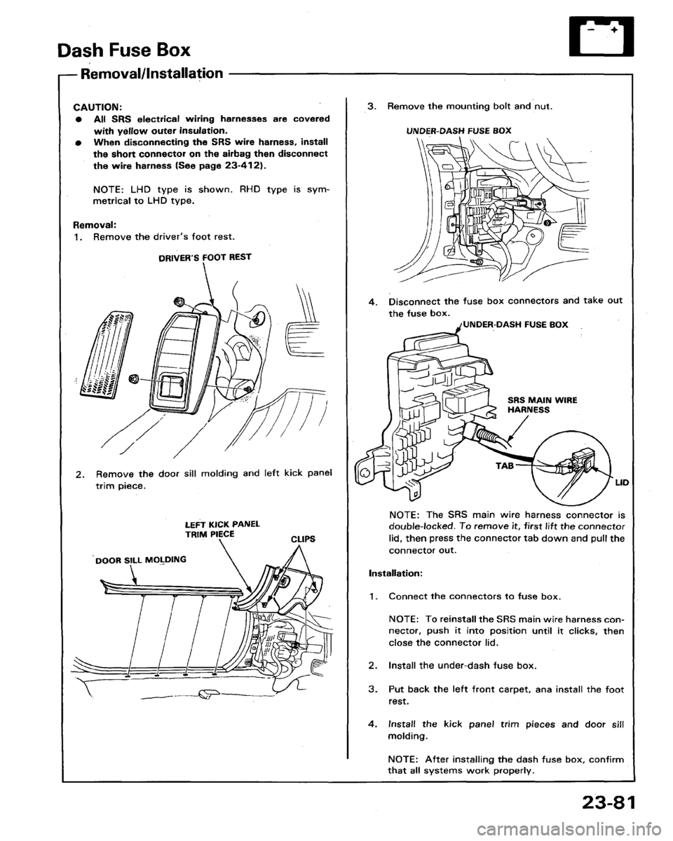 ACURA LEGEND 1991  Service Repair Manual 