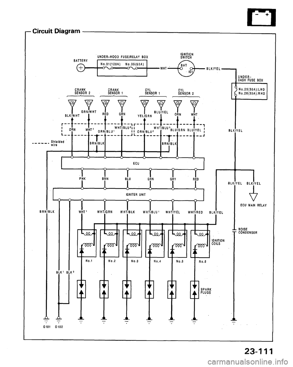 ACURA LEGEND 1991  Service Repair Manual 
