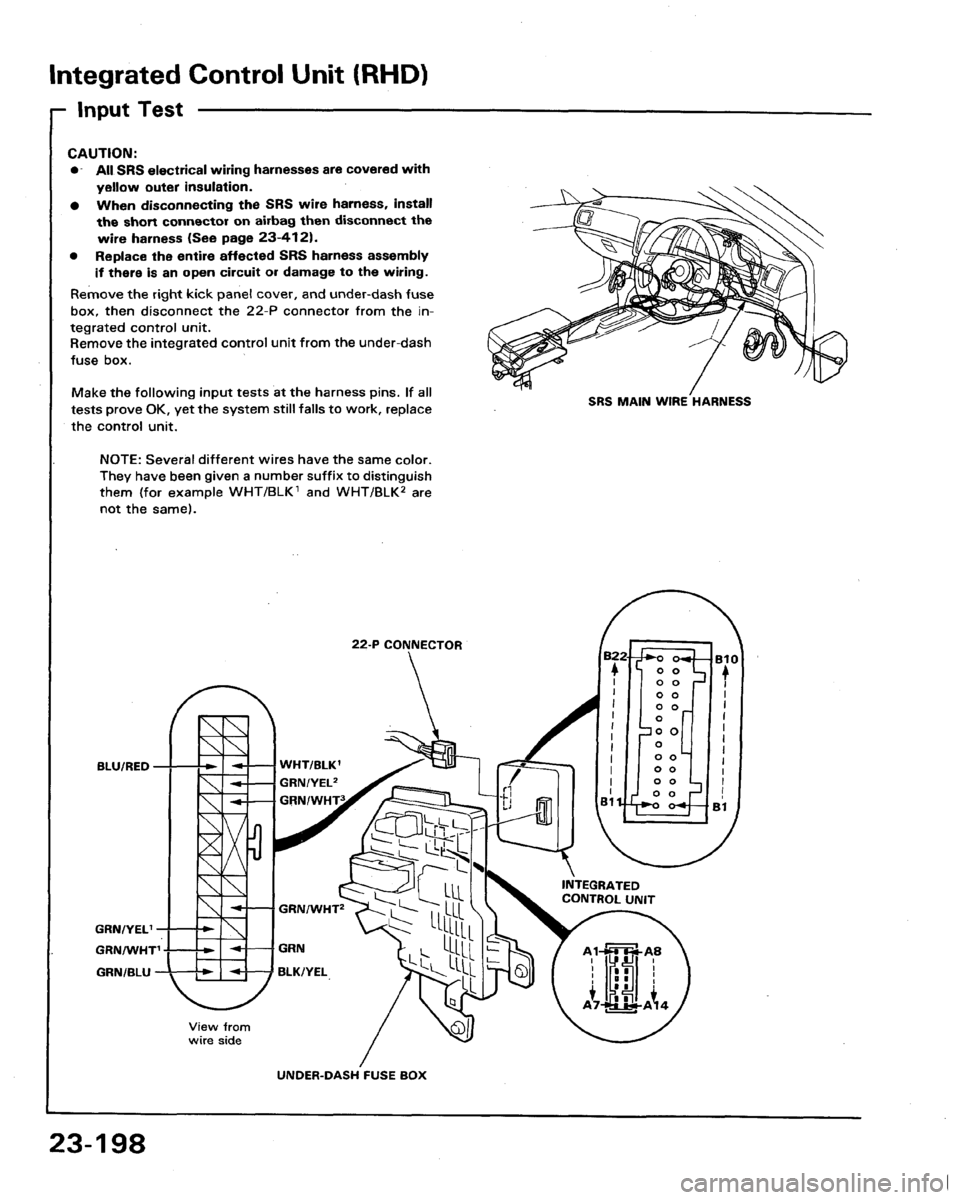 ACURA LEGEND 1991  Service Repair Manual 