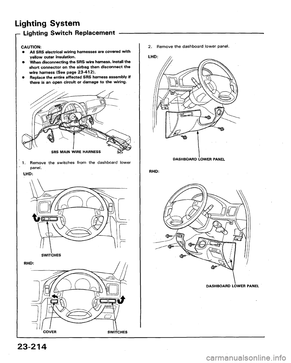 ACURA LEGEND 1991  Service Repair Manual 