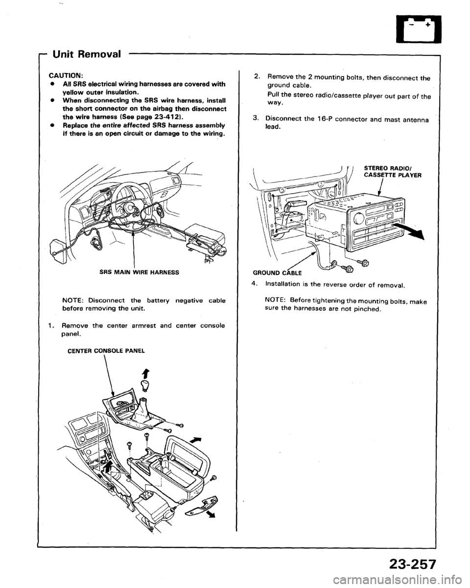 ACURA LEGEND 1991  Service Repair Manual 