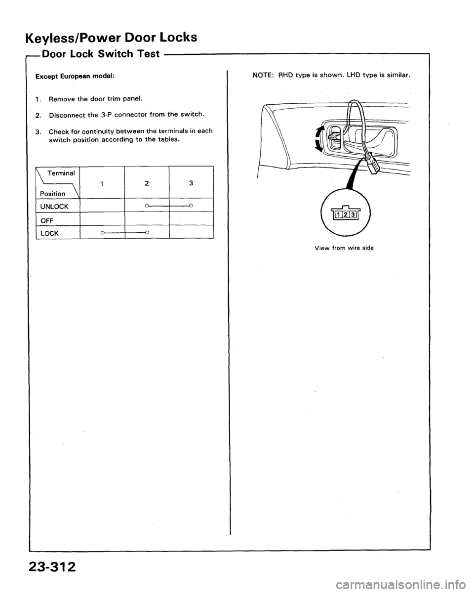 ACURA LEGEND 1991 Service Repair Manual ACURA LEGEND 1991 Service Repair Manual