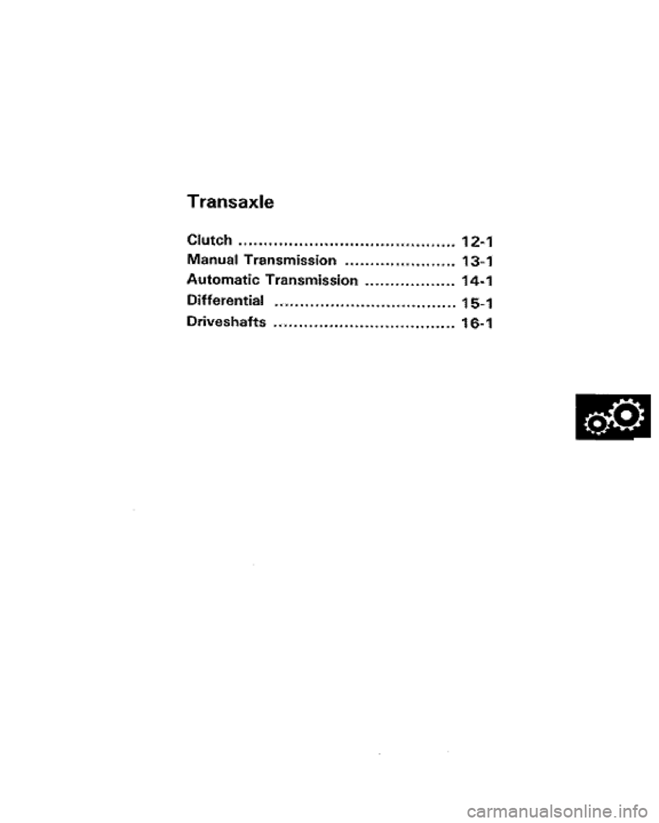 ACURA LEGEND 1991  Service Repair Manual 