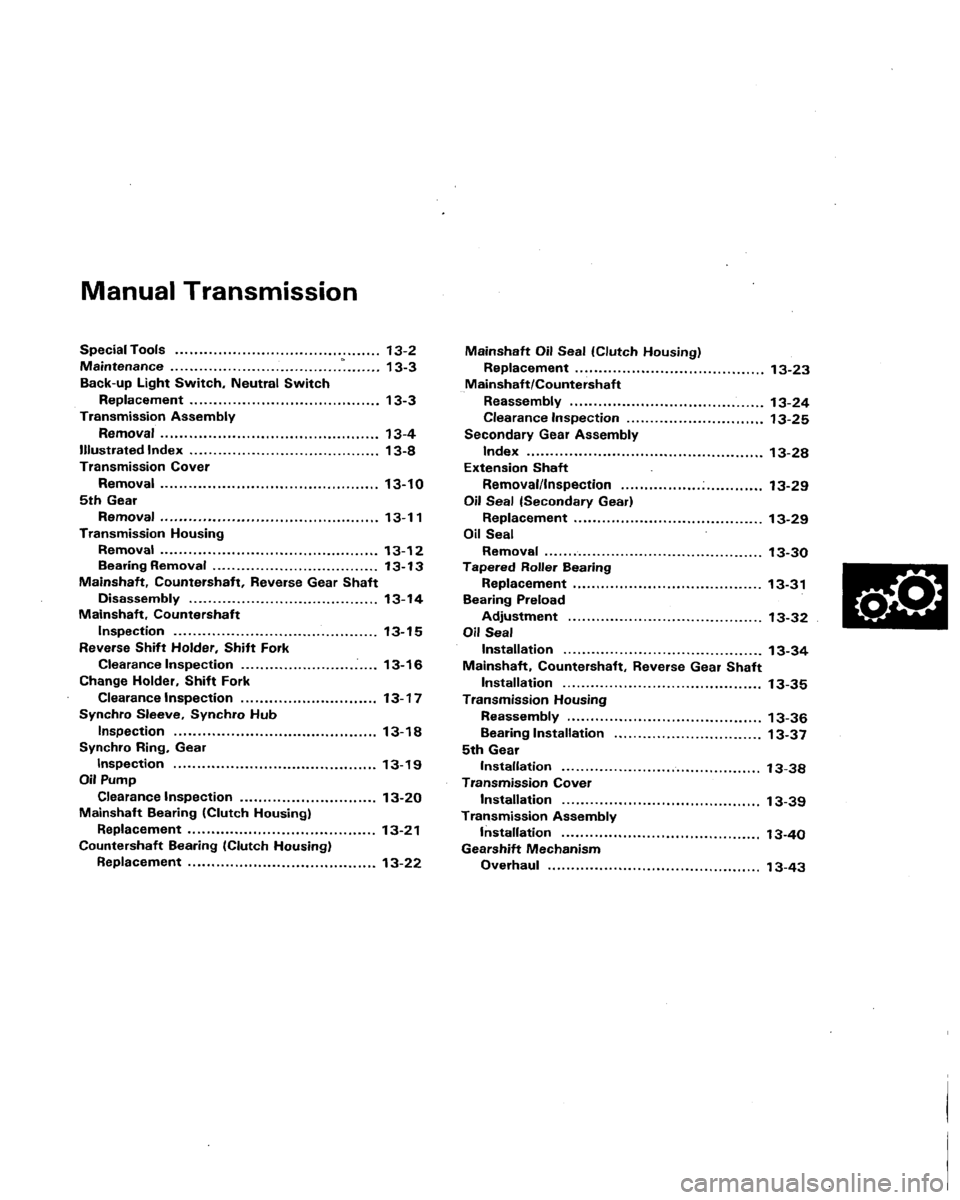 ACURA LEGEND 1991  Service Repair Manual 