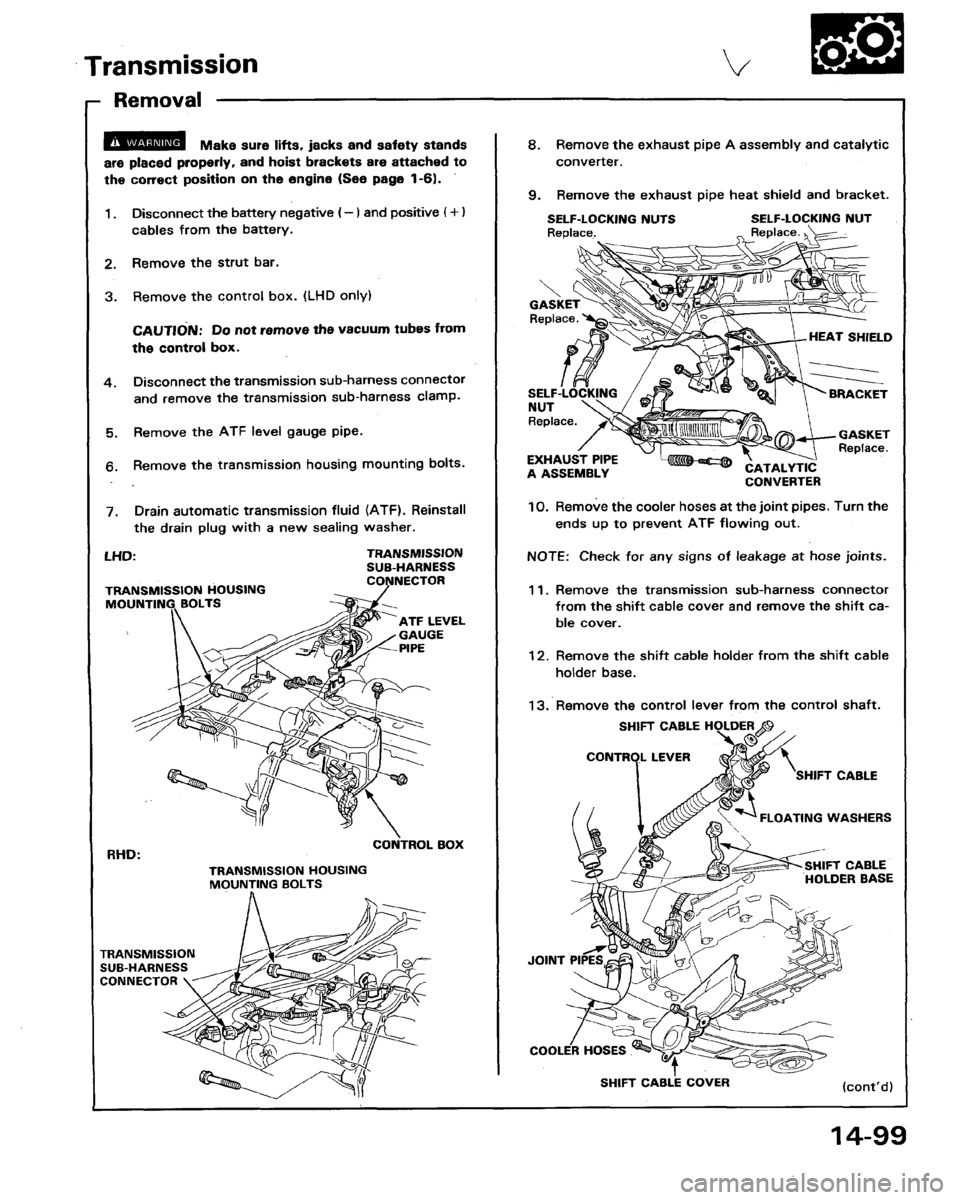 ACURA LEGEND 1991  Service Repair Manual 