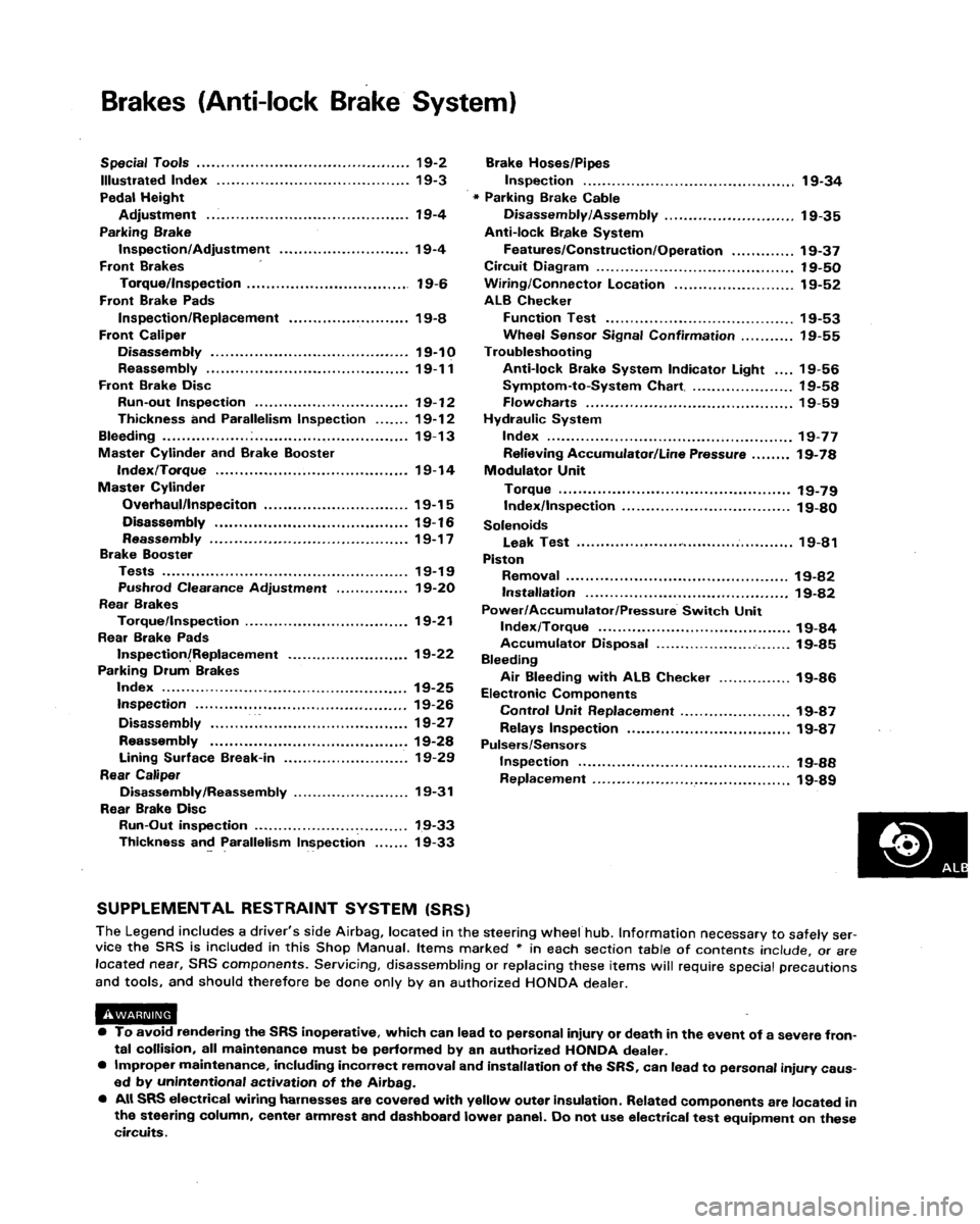 ACURA LEGEND 1991 Service Repair Manual ACURA LEGEND 1991 Service Repair Manual