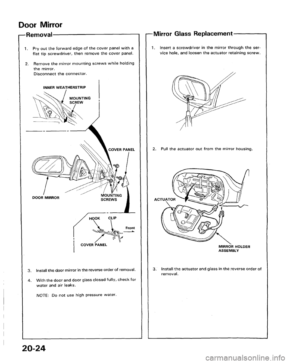 ACURA LEGEND 1991 Service Repair Manual ACURA LEGEND 1991 Service Repair Manual
