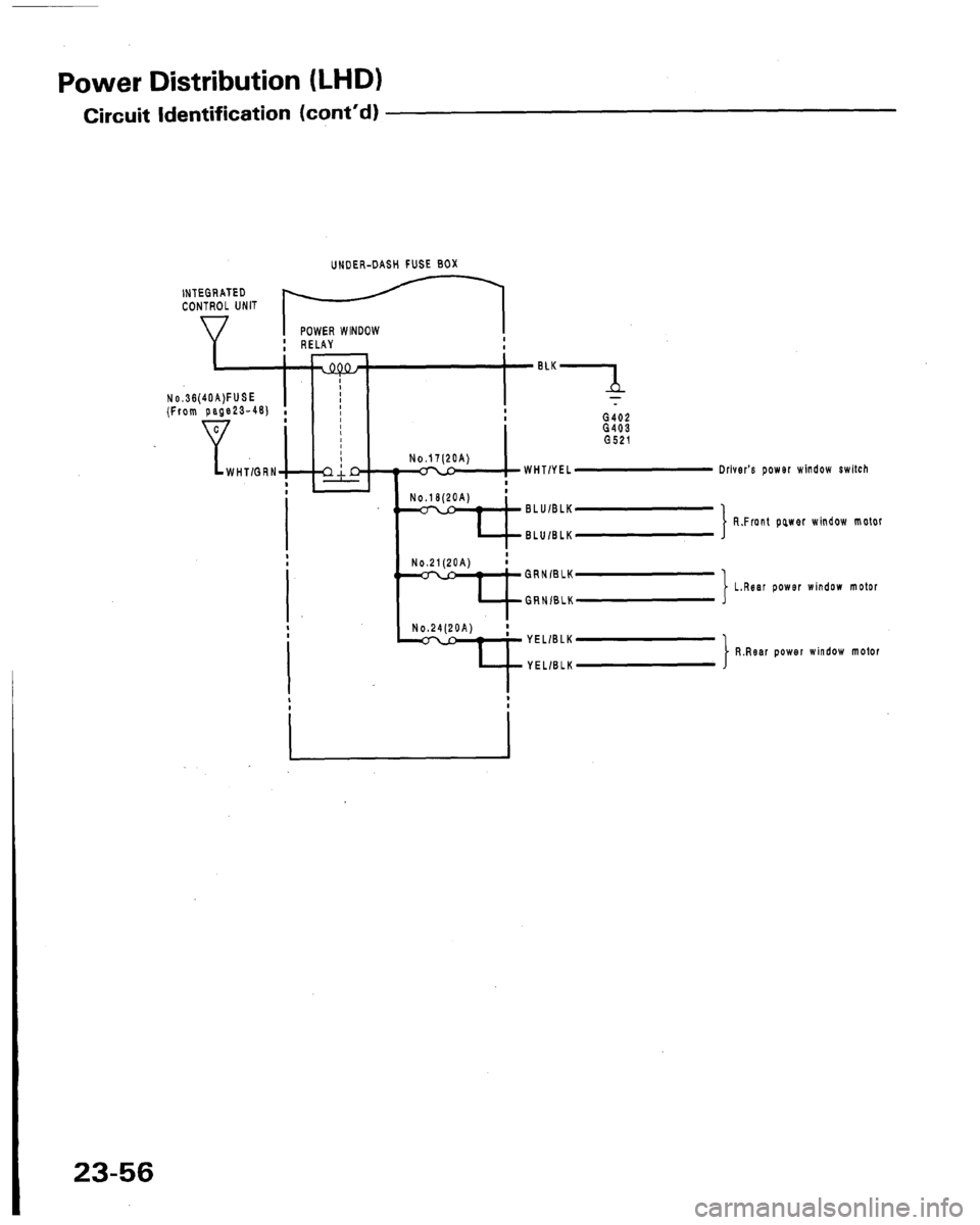 ACURA LEGEND 1991  Service Repair Manual 