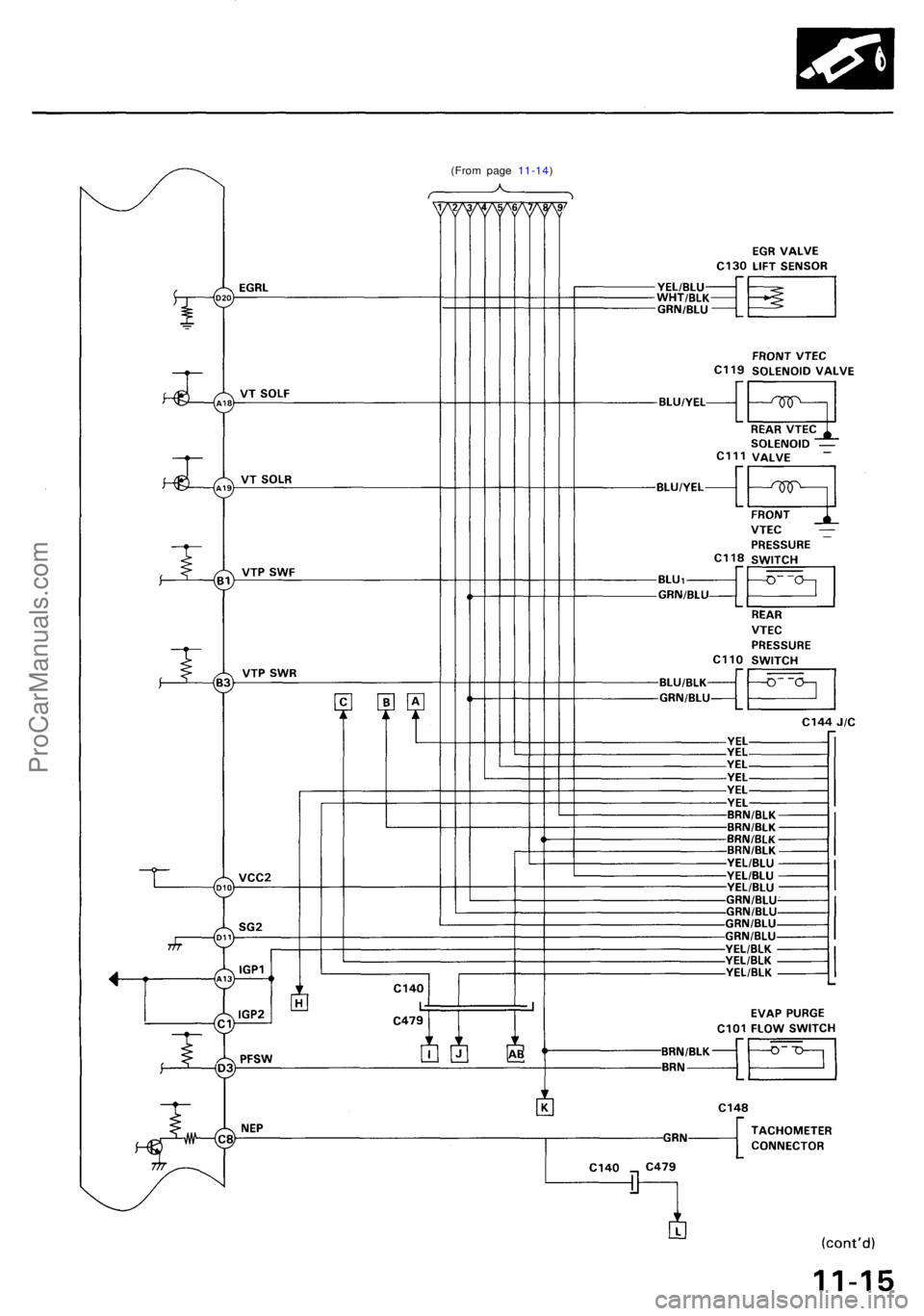 ACURA NSX 1991 Service Repair Manual
(From page 11-14)ProCarManuals.com ACURA NSX 1991 Service Repair Manual
(From page 11-14)ProCarManuals.com