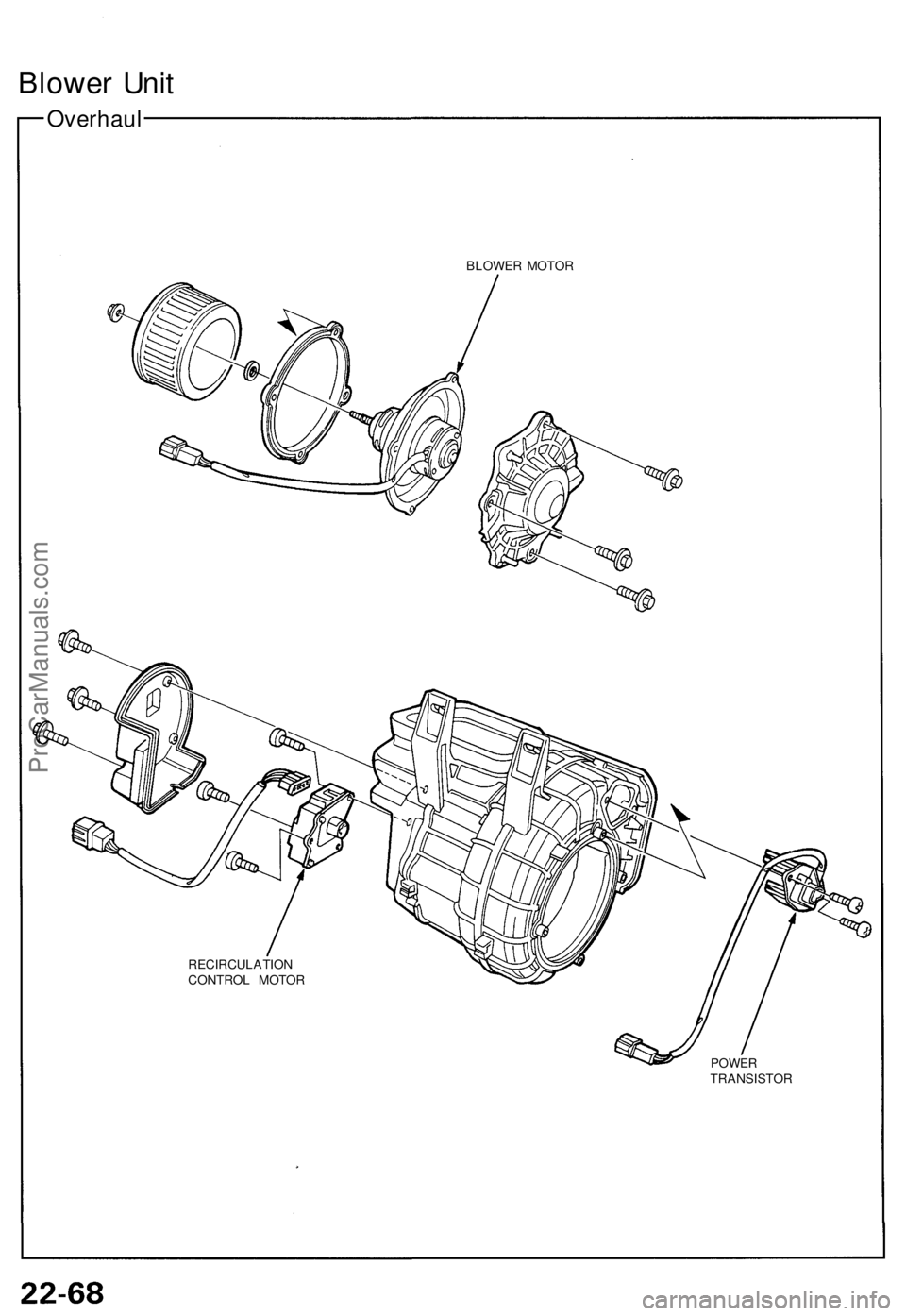 ACURA NSX 1991 Service Repair Manual Blower Uni t
Overhau l
RECIRCULATIO N
CONTRO L MOTO R BLOWE
R MOTO R
POWERTRANSISTO R
ProCarManuals.com ACURA NSX 1991 Service Repair Manual Blower Uni t
Overhau l
RECIRCULATIO N
CONTRO L MOTO R BLOWE
R MOTO R
POWERTRANSISTO R
ProCarManuals.com