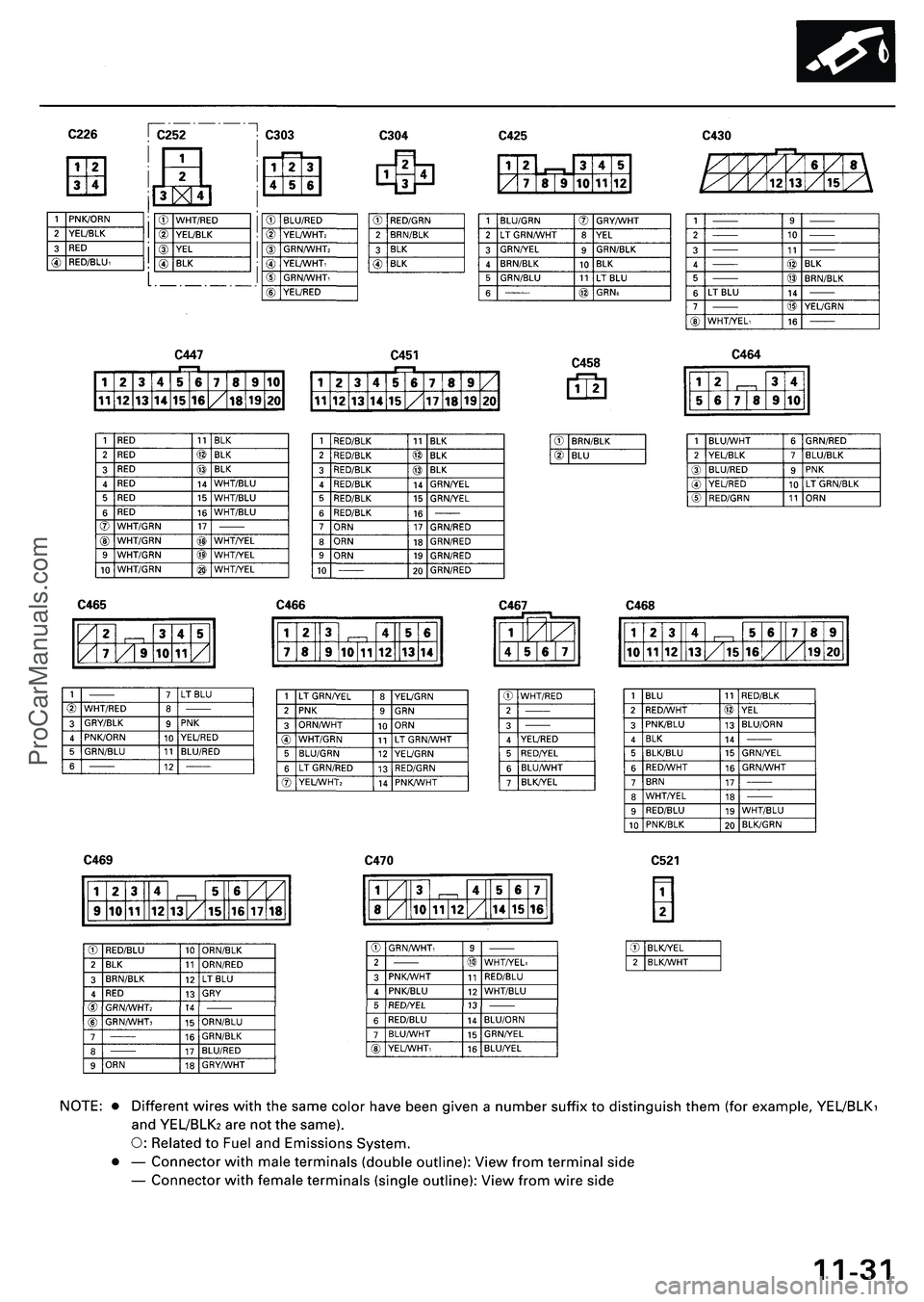 ACURA NSX 1997  Service Repair Manual ProCarManuals.com 
