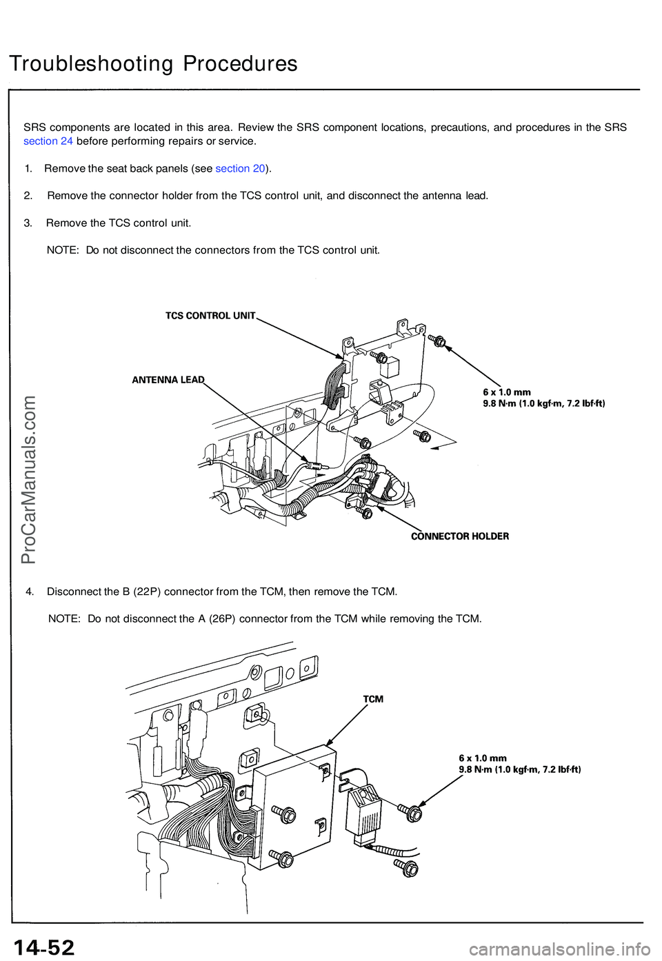 ACURA NSX 1997 Service Repair Manual SRS component s ar e locate d i n thi s area . Revie w th e SR S componen t locations , precautions , an d procedure s i n th e SR S
sectio n 24 befor e performin g repair s o r service .
1 . Remov ACURA NSX 1997 Service Repair Manual SRS component s ar e locate d i n thi s area . Revie w th e SR S componen t locations , precautions , an d procedure s i n th e SR S
sectio n 24 befor e performin g repair s o r service .
1 . Remov