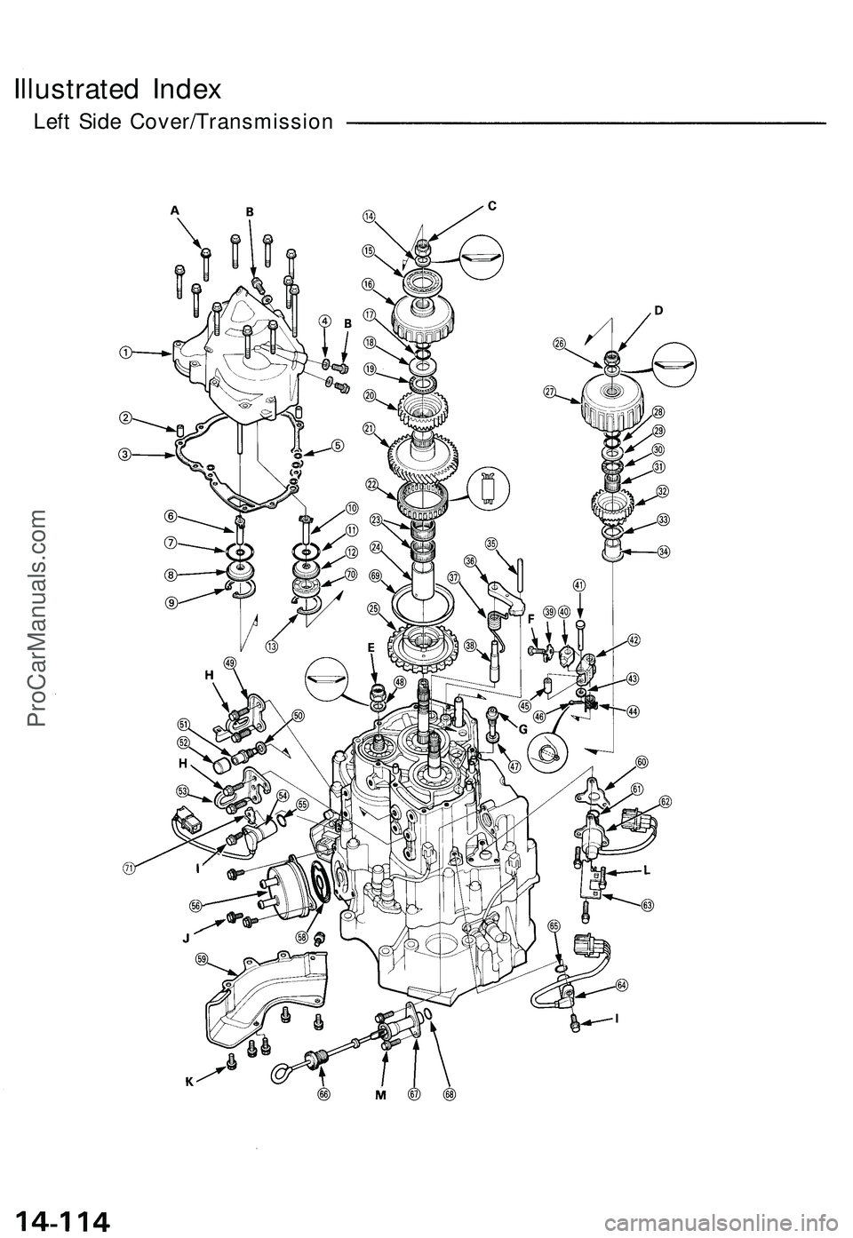 ACURA NSX 1997  Service Repair Manual 
Illustrated Index

Left Side Cover/TransmissionProCarManuals.com 